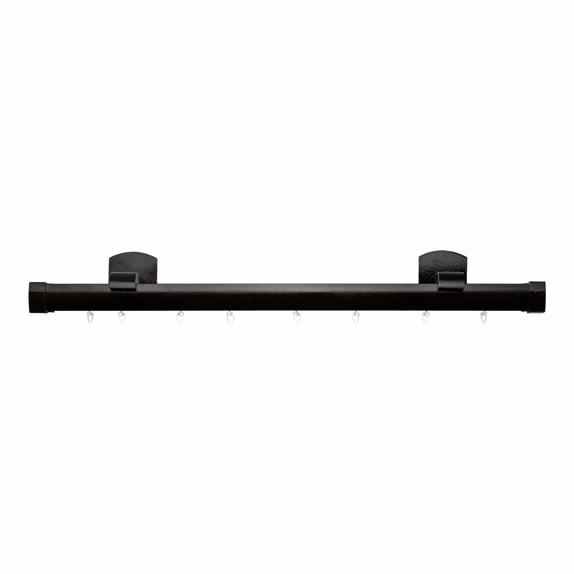 Domino Double Wooden Curtain Rod & Track System for Curtains and Drapes