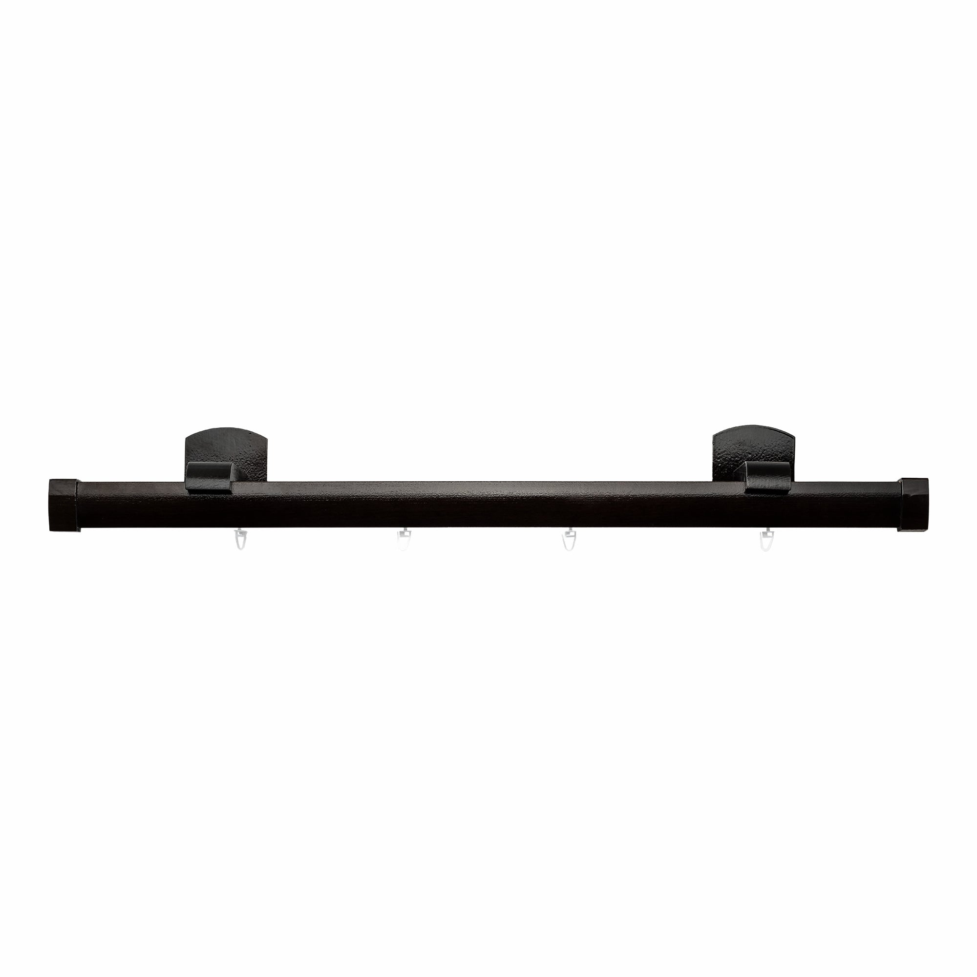 Domino Single Wooden Curtain Rod