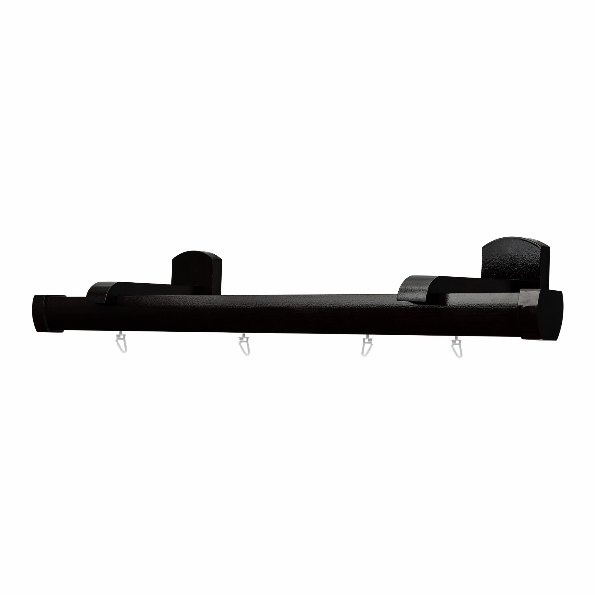 Domino Single Wooden Curtain Rod