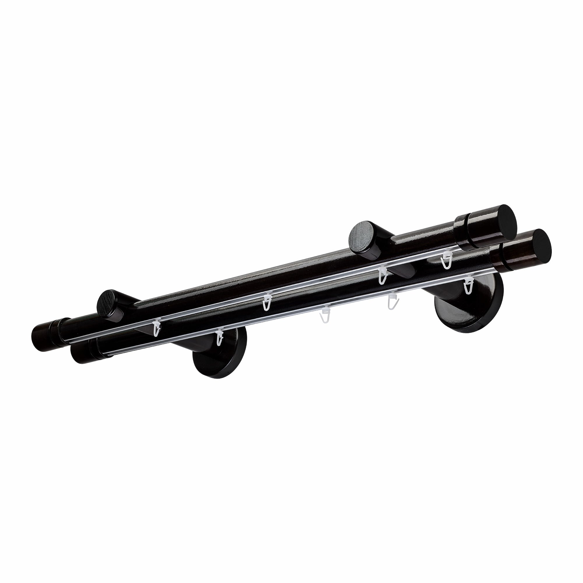 CILINDRU DOUBLE 35 MM WOODEN CURTAIN ROD & ALUMINUM TRACK SYSTEM