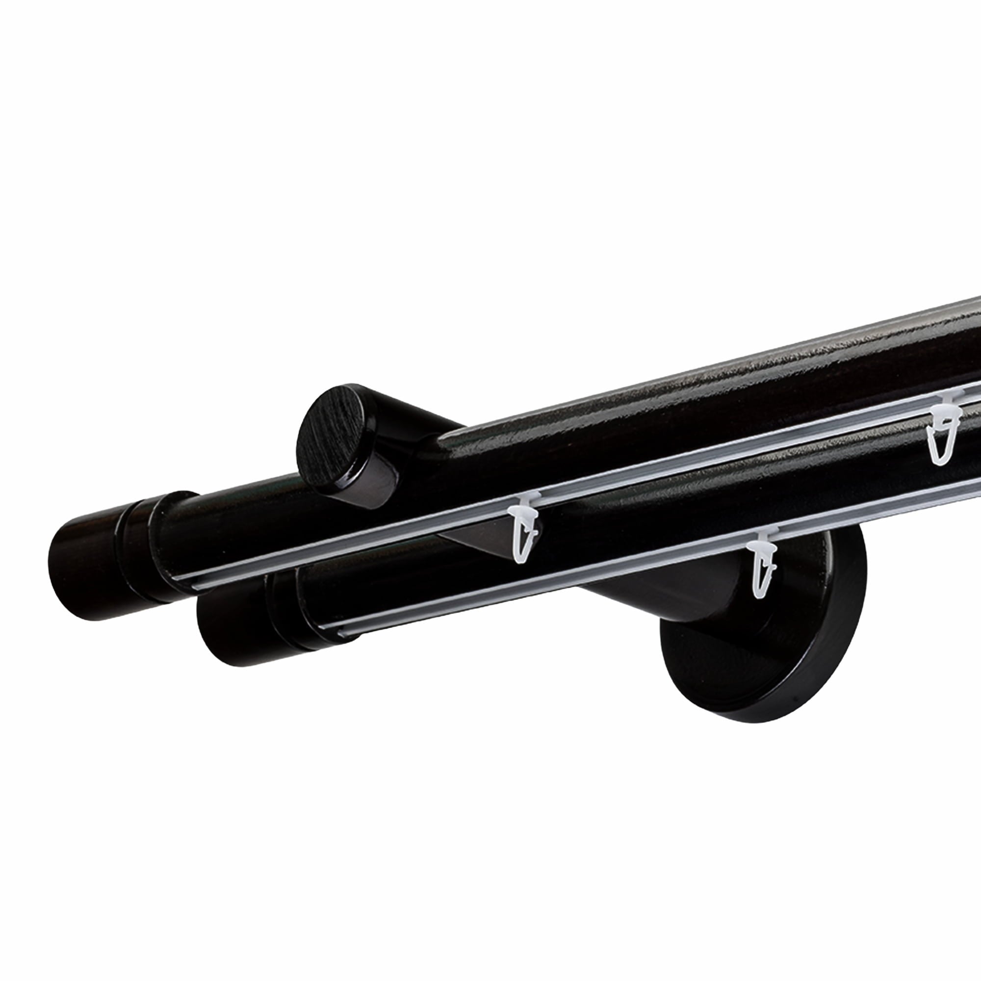 CILINDRU DOUBLE 35 MM WOODEN CURTAIN ROD & ALUMINUM TRACK SYSTEM