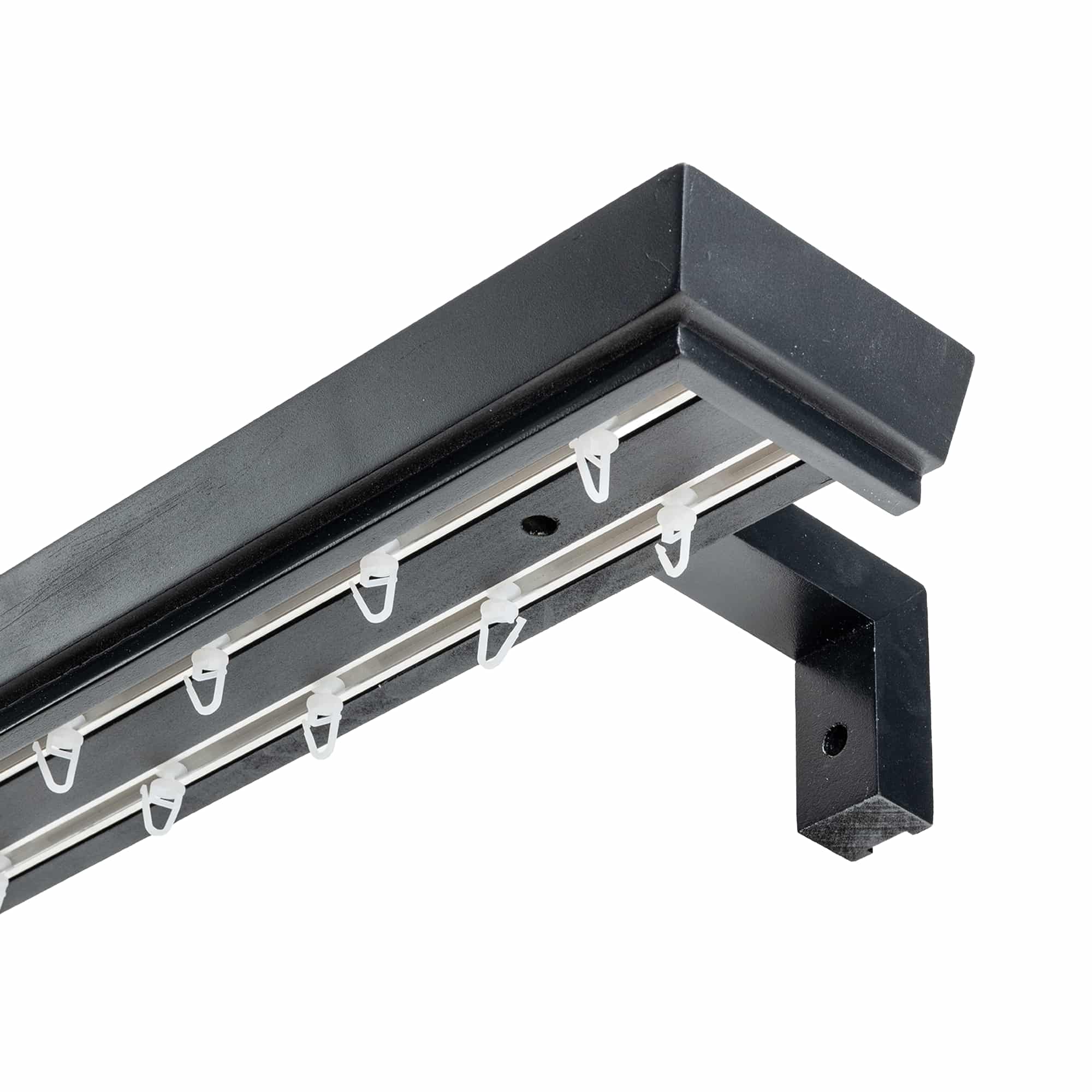 Conic Wooden Curtain Track System with Decorative Valance