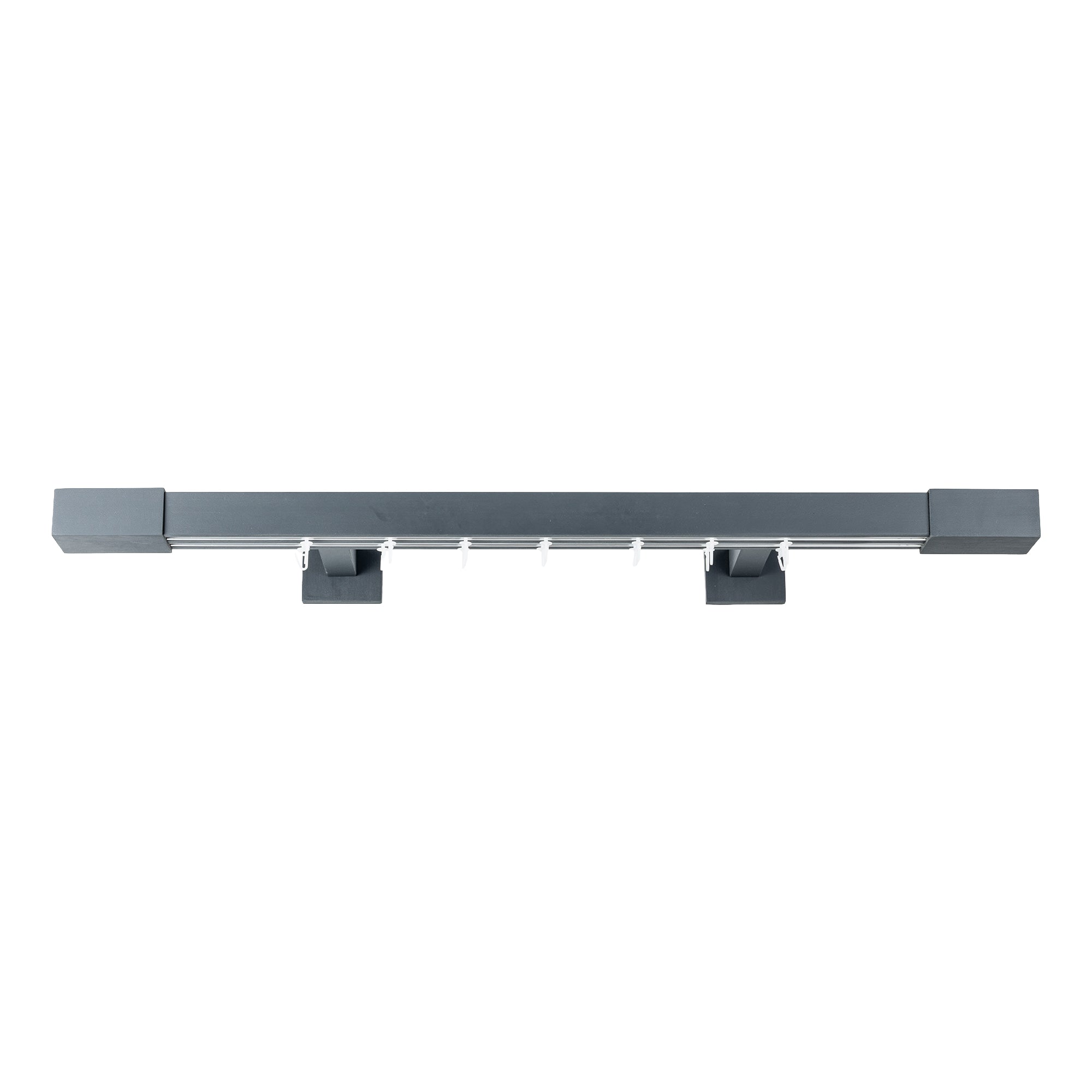 Roma Double Wooden Curtain Rod & Track System for Curtains and Drapes