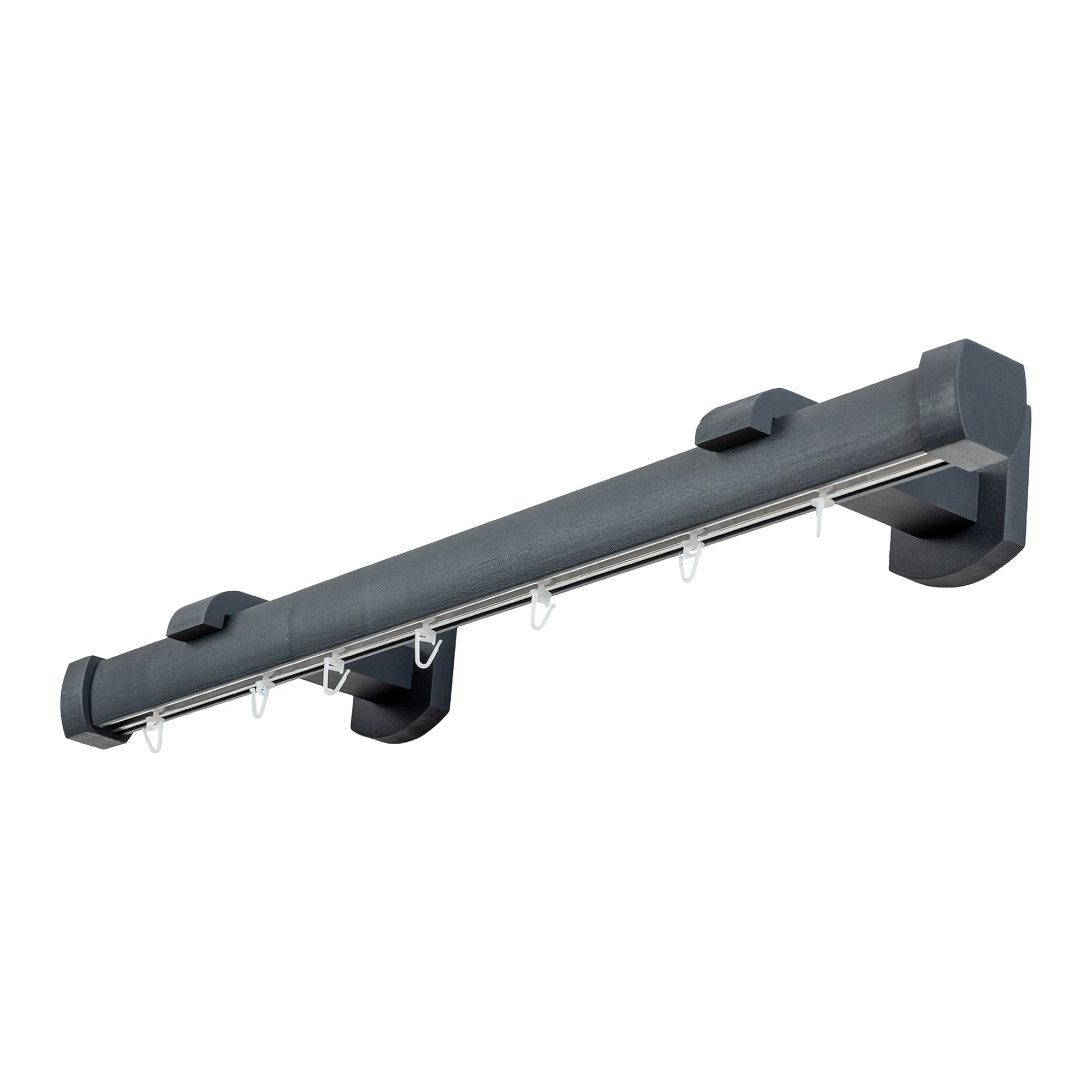 Domino Single Wooden Curtain Rod