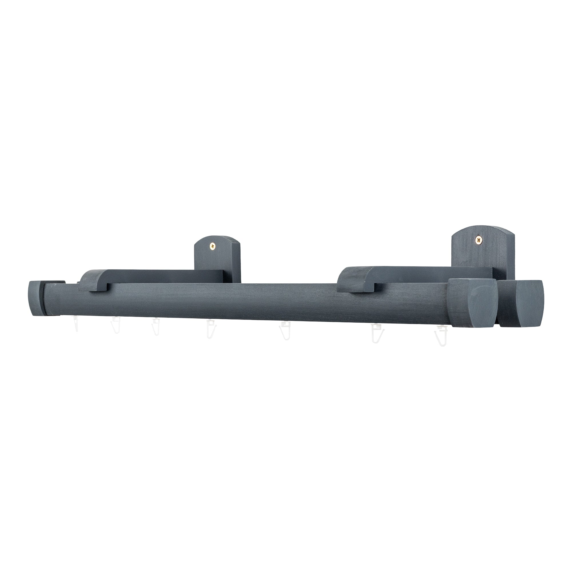 Domino Double Wooden Curtain Rod & Track System for Curtains and Drapes