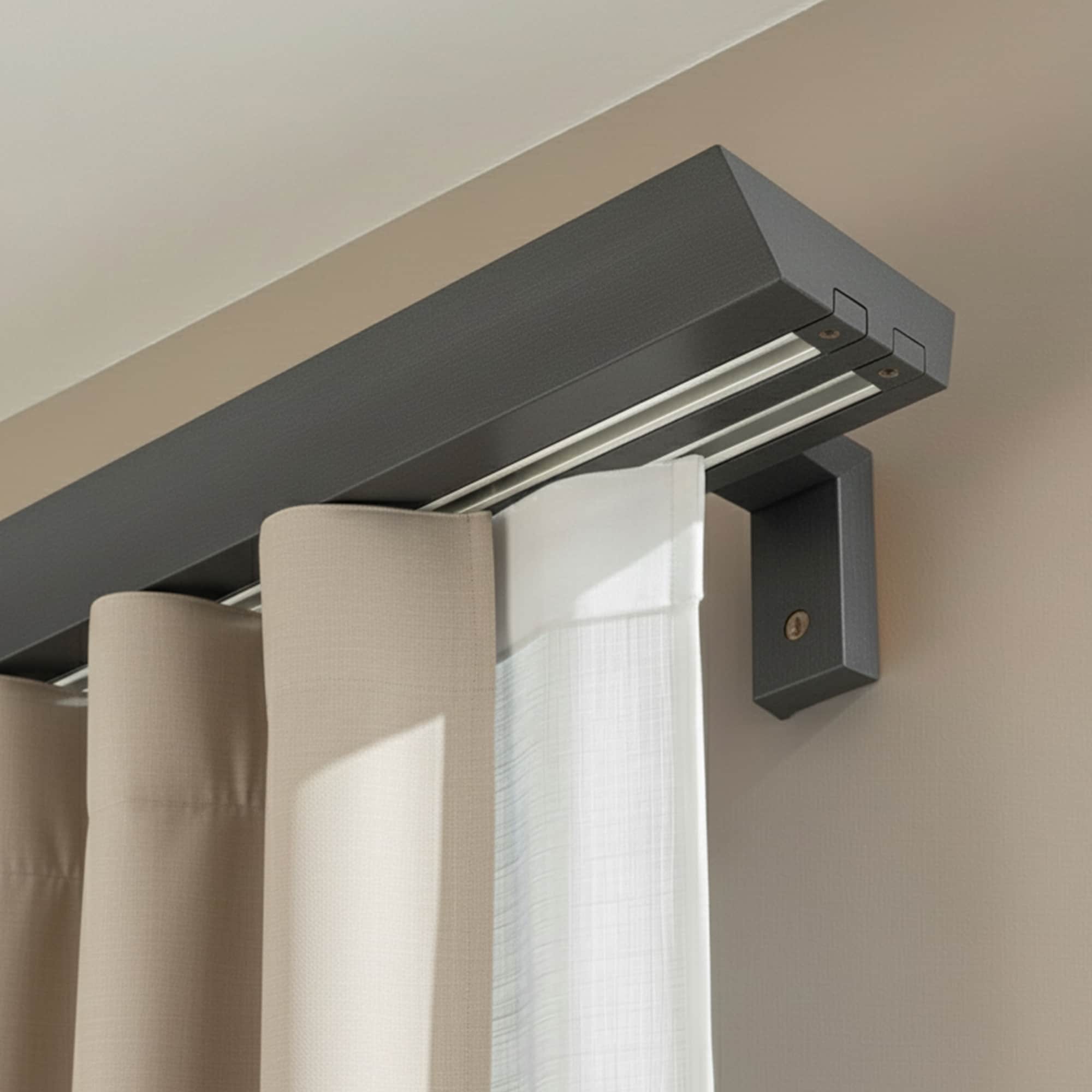 Double curtain and drape track Knauern