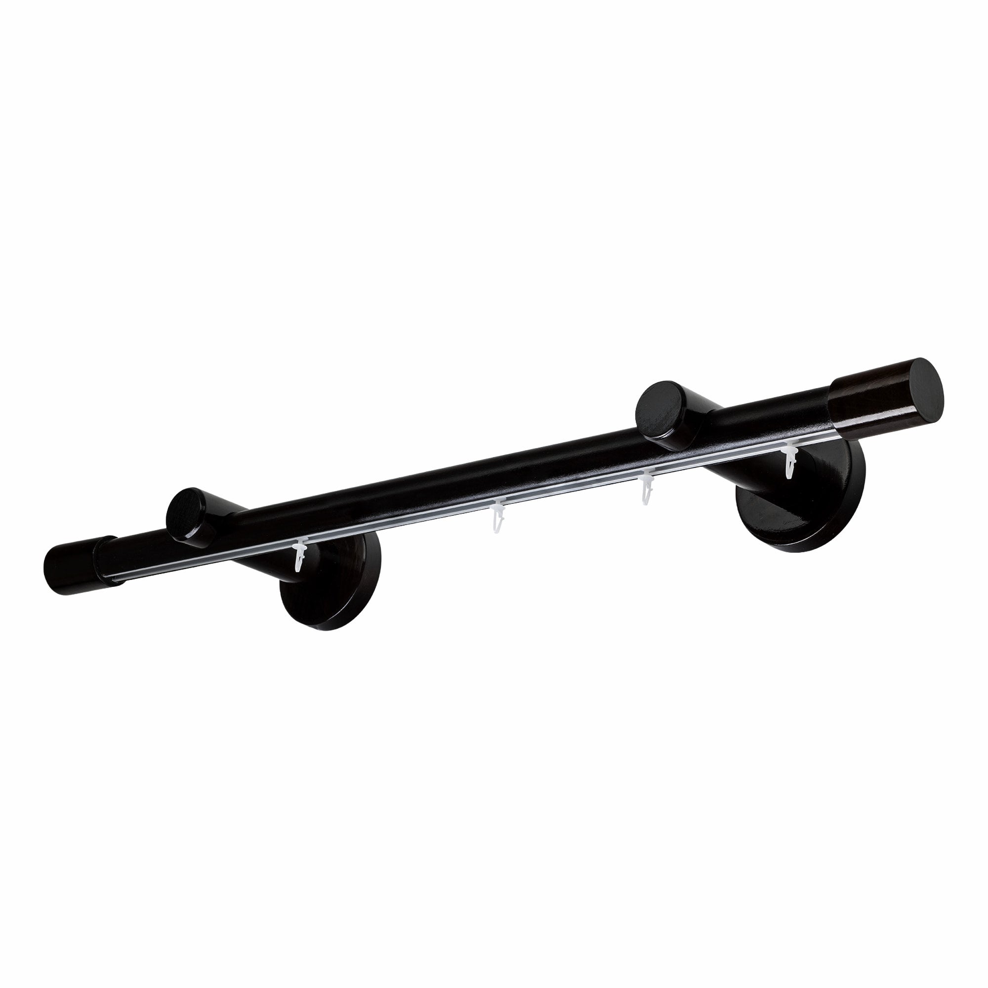 Luna Single 35 mm Wooden Curtain Rod & Track System