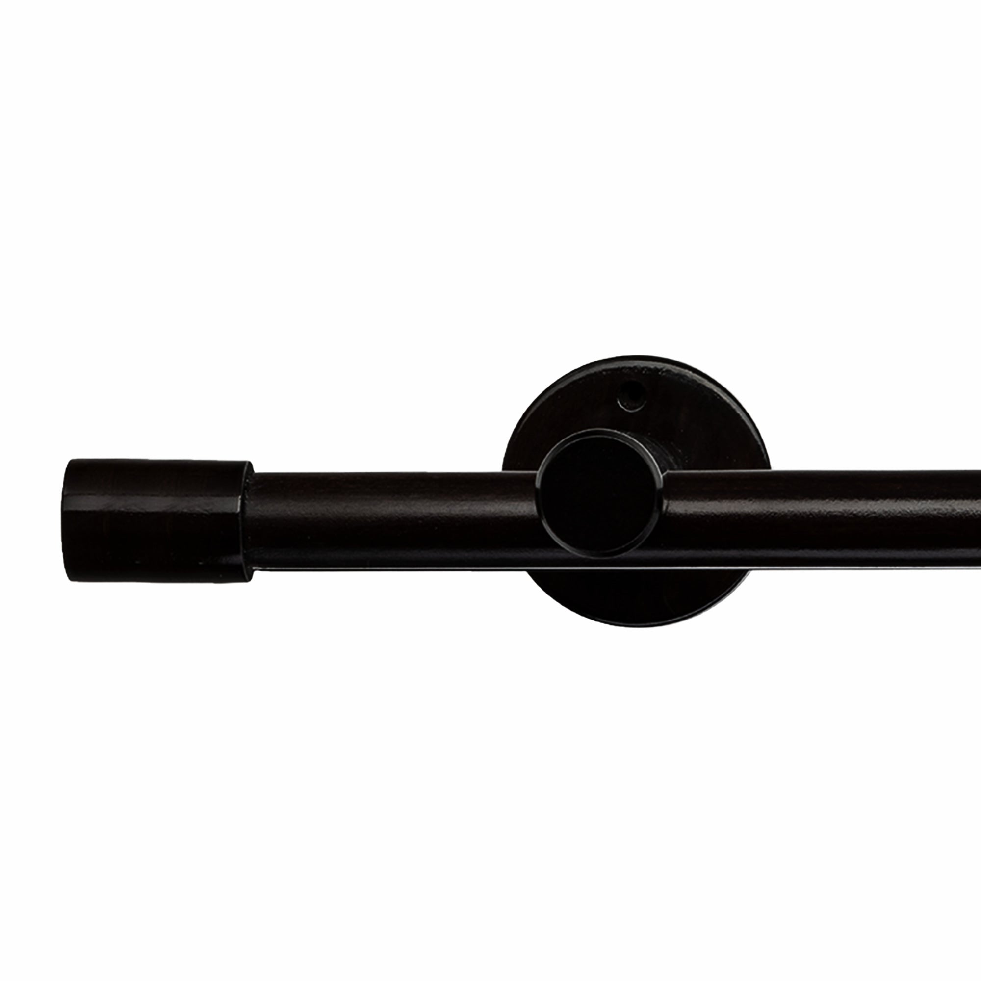 Luna Single 35 mm Wooden Curtain Rod & Track System