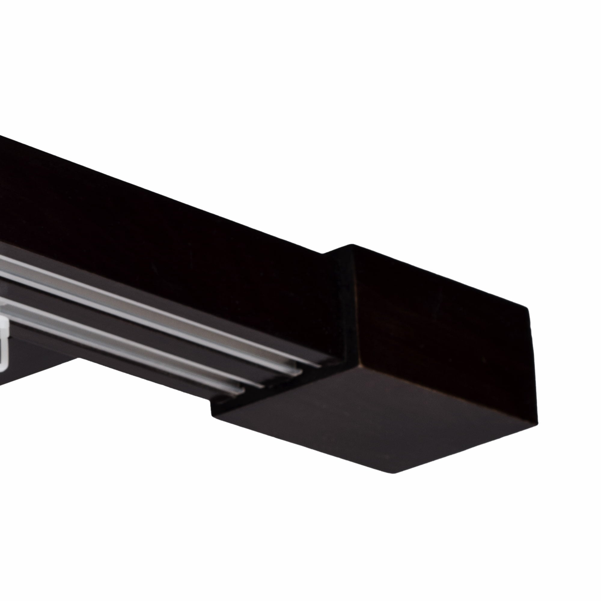 Roma Double Wooden Curtain Rod & Track System for Curtains and Drapes