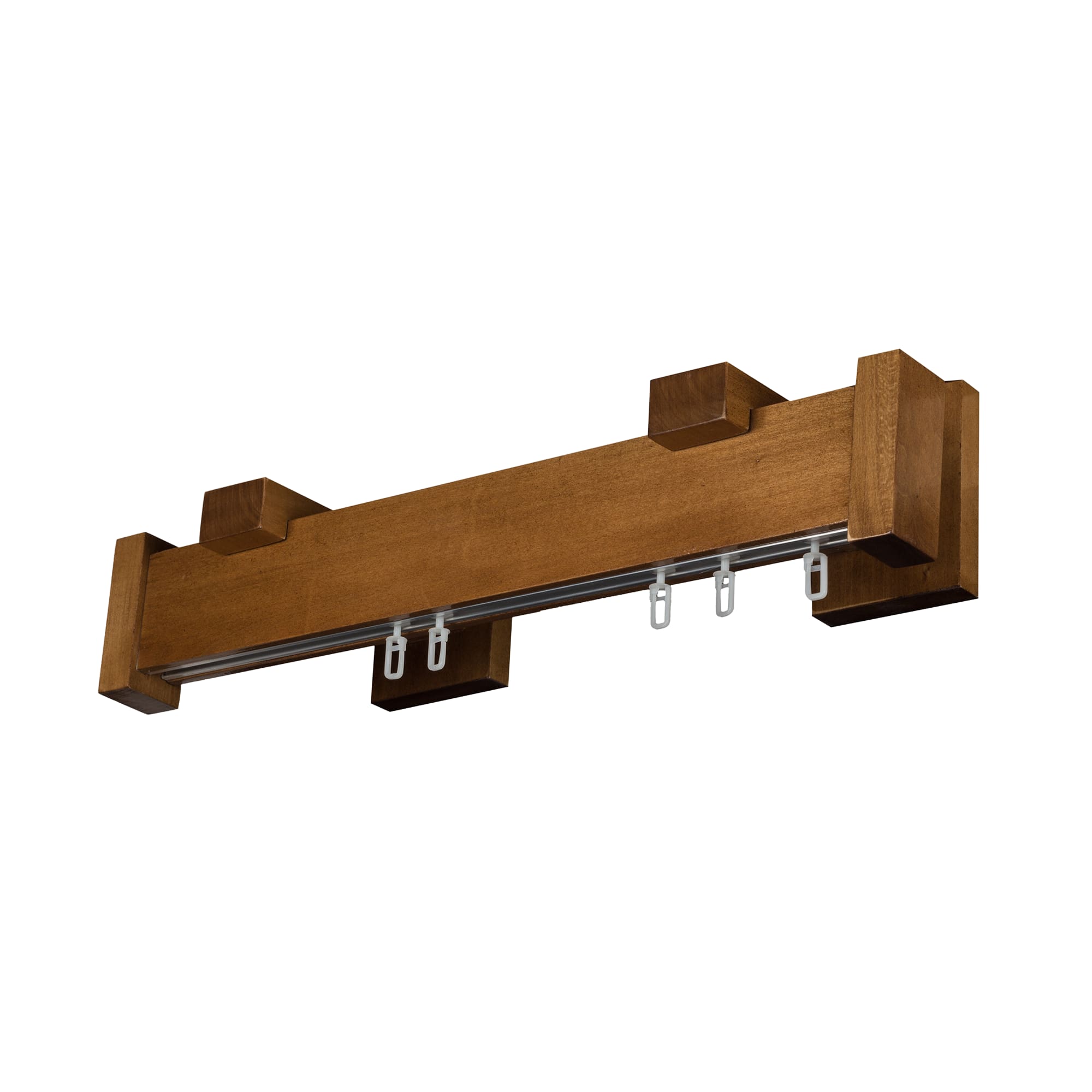 Dalia Wooden Curtain Rod with Aluminum Track