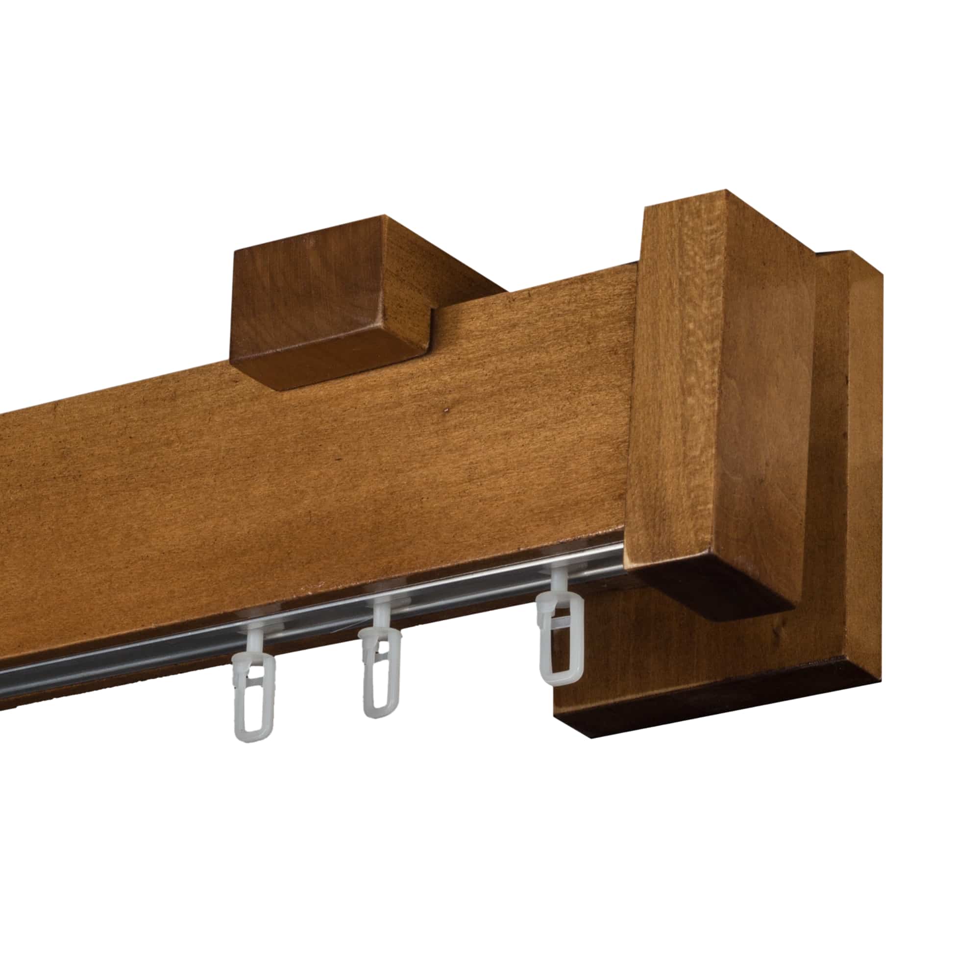 Dalia Wooden Curtain Rod with Aluminum Track