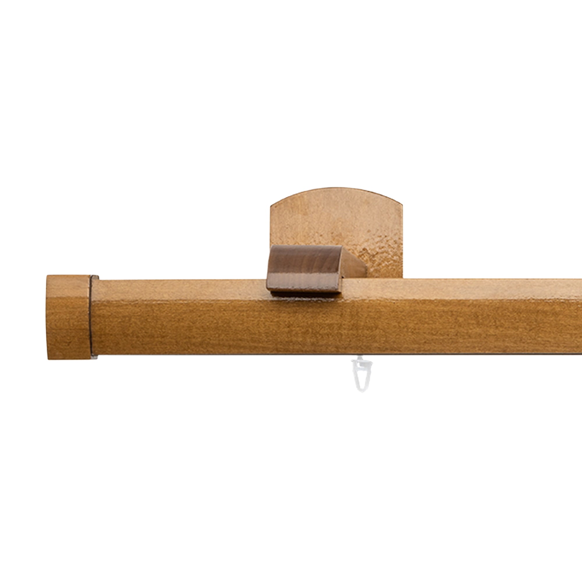 Domino Single Wooden Curtain Rod