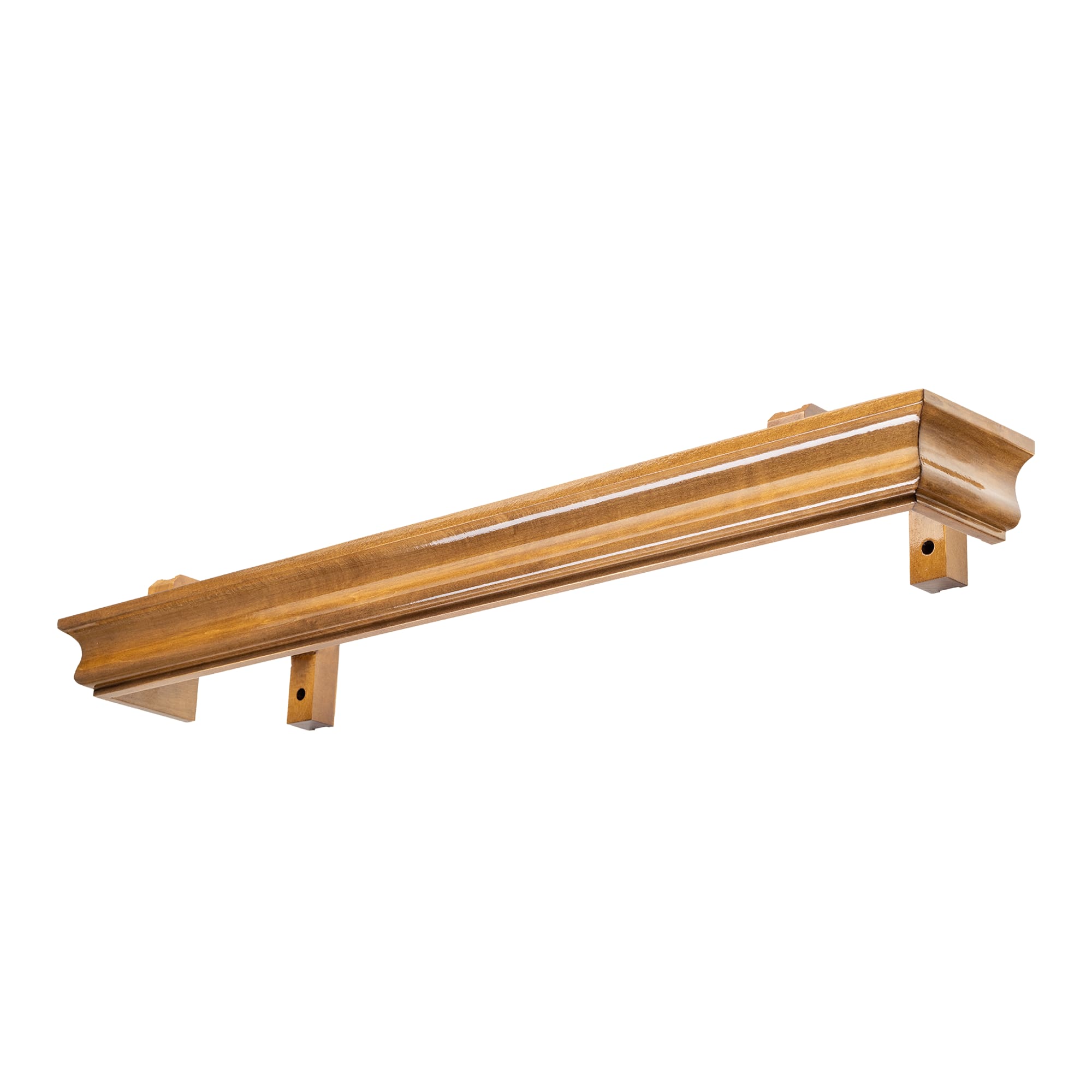 Athena Wooden Curtain Track System with Decorative Valance