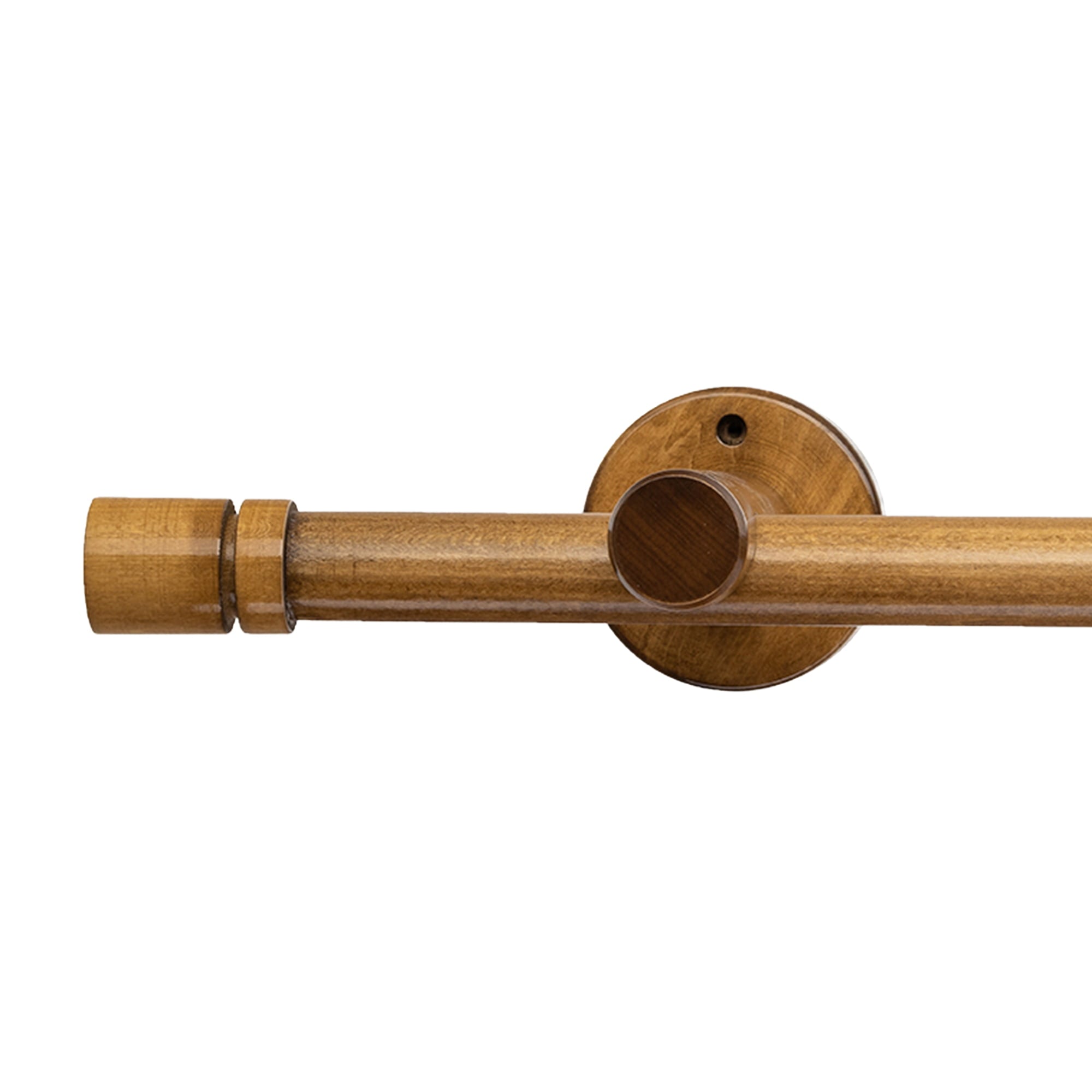 Cilindru Single 35 mm Wooden Curtain Rod & Aluminum Track System