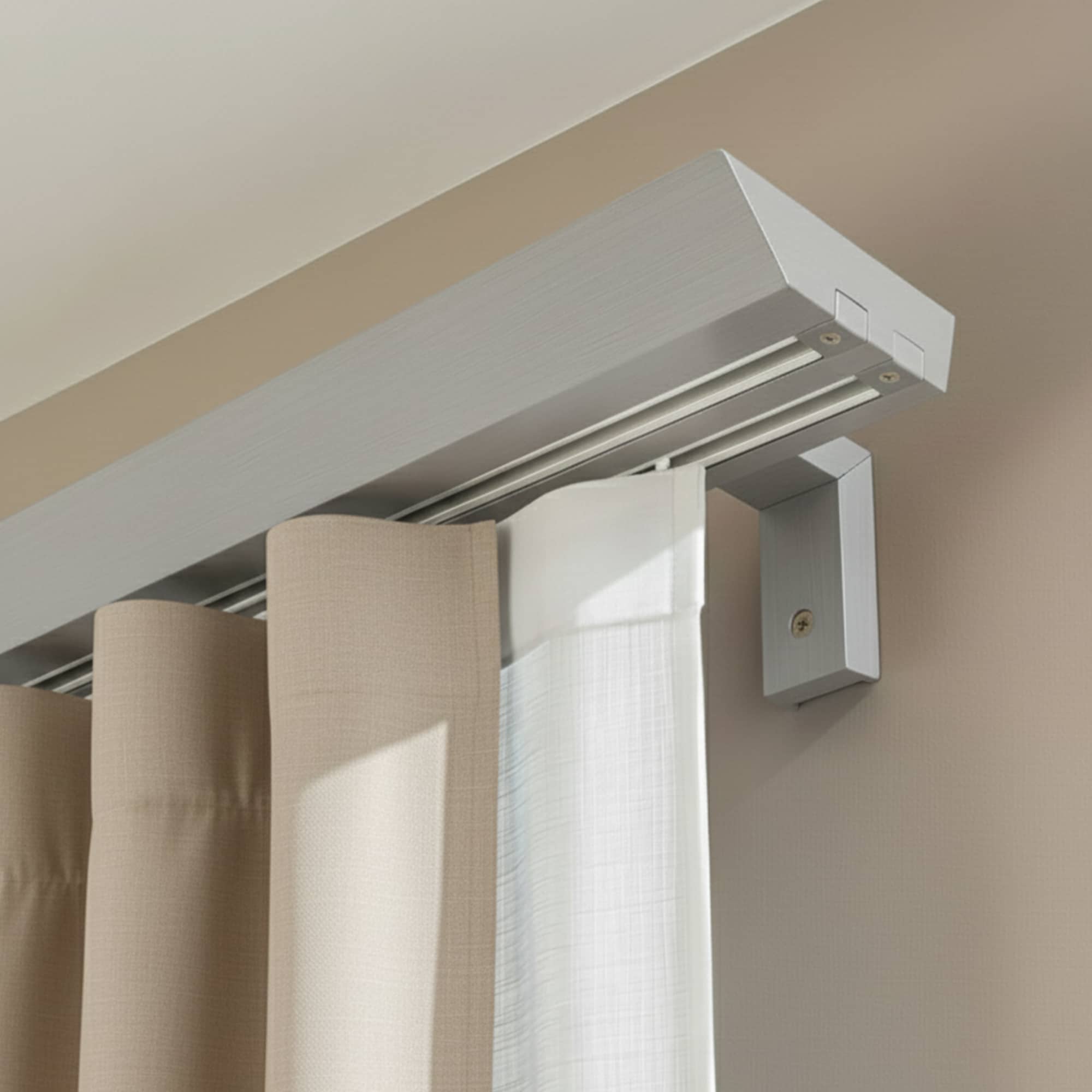 Double curtain and drape track Knauern