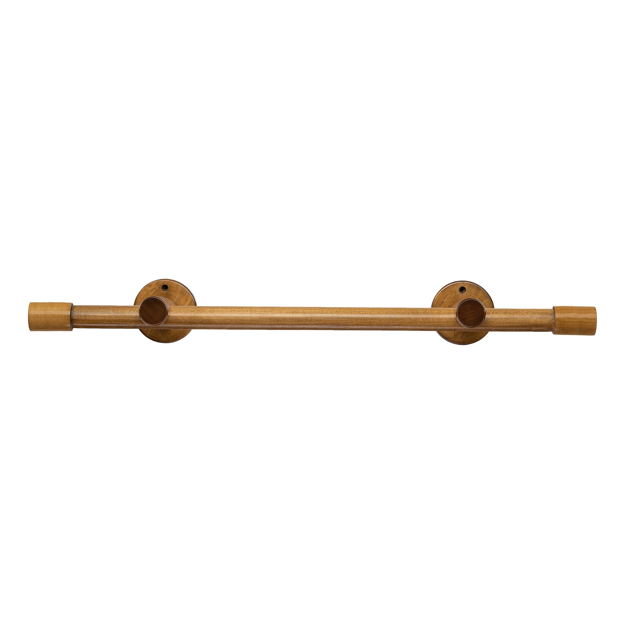 Luna Single 35 mm Wooden Curtain Rod & Track System