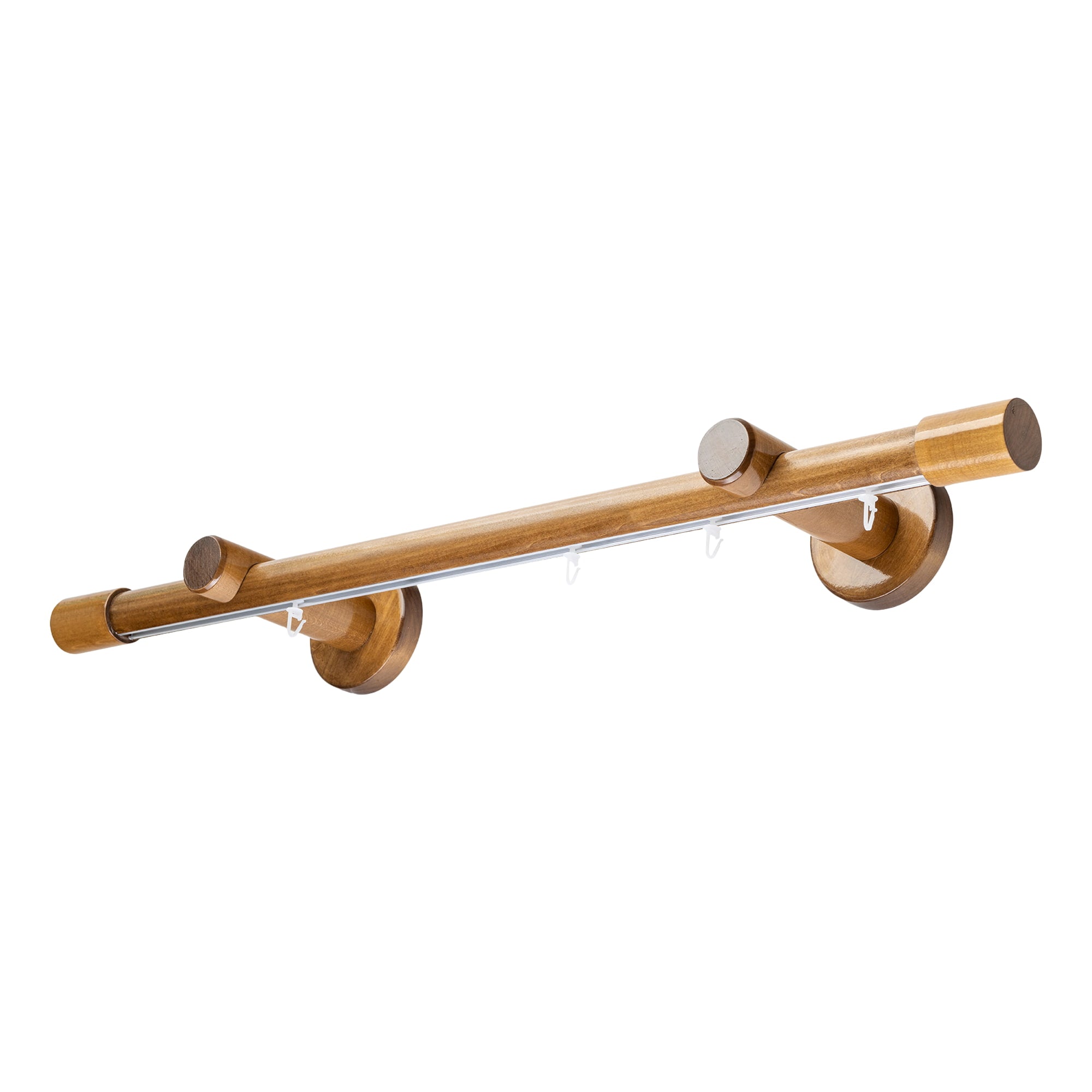 Luna Single 35 mm Wooden Curtain Rod & Track System