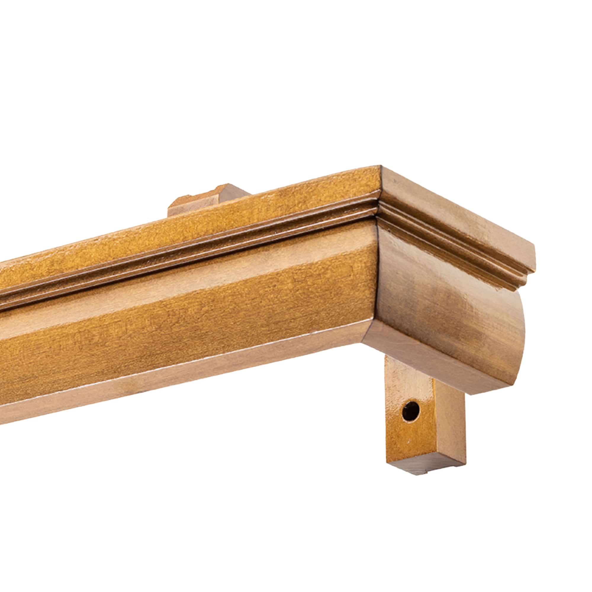 Firenze Wooden Curtain Track System with Decorative Valance