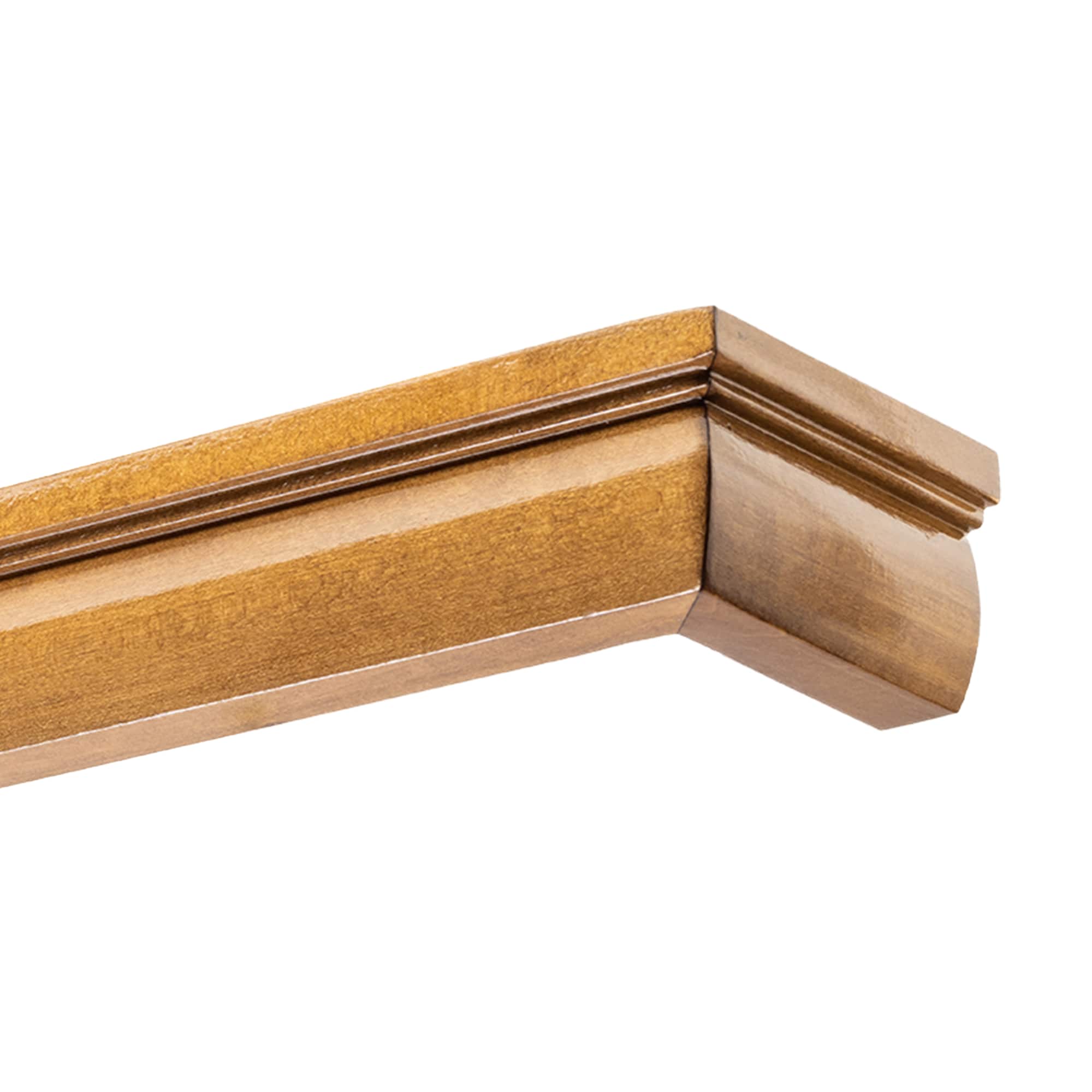 Firenze Wooden Curtain Track System with Decorative Valance