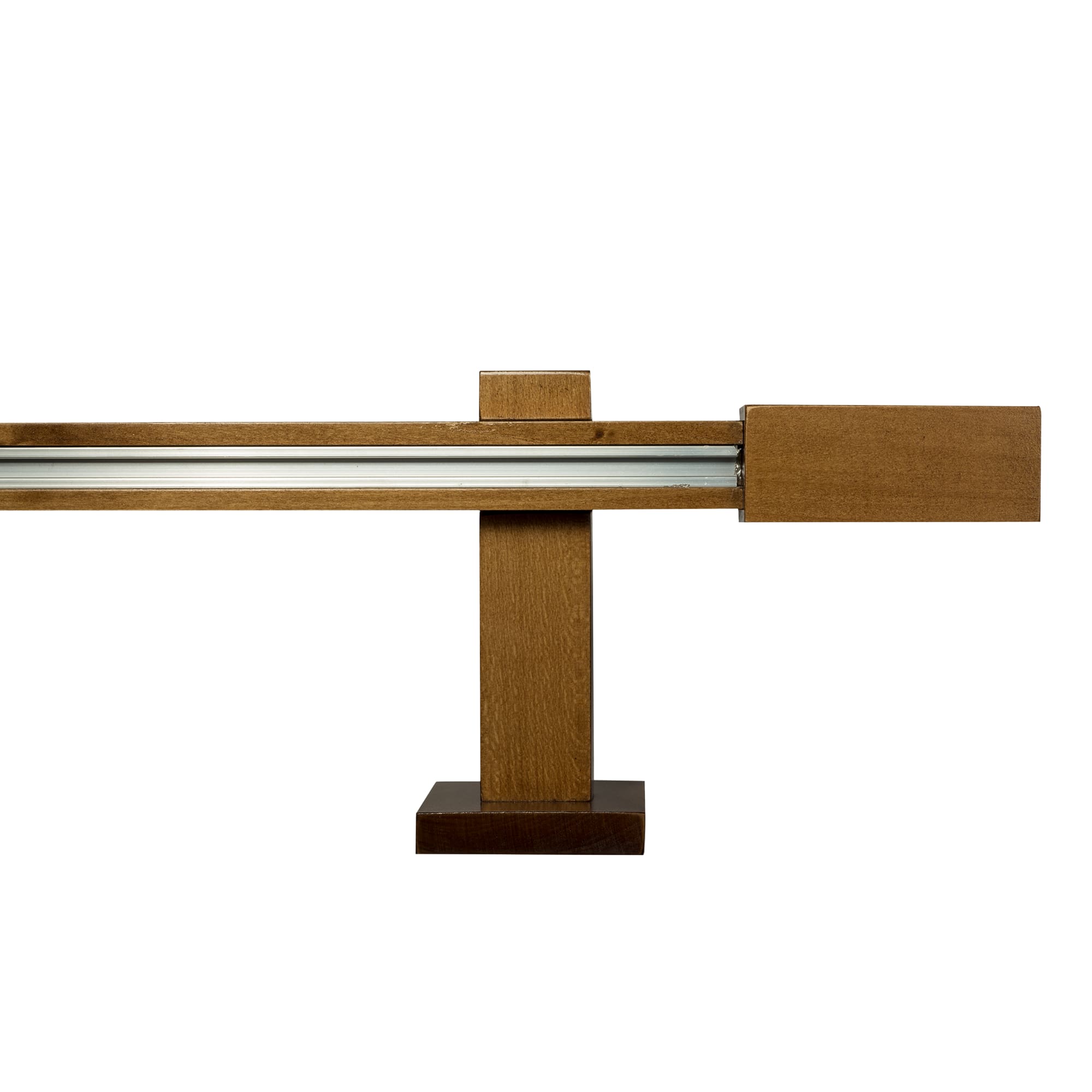 Praga Wooden Curtain Rod with Aluminum Track