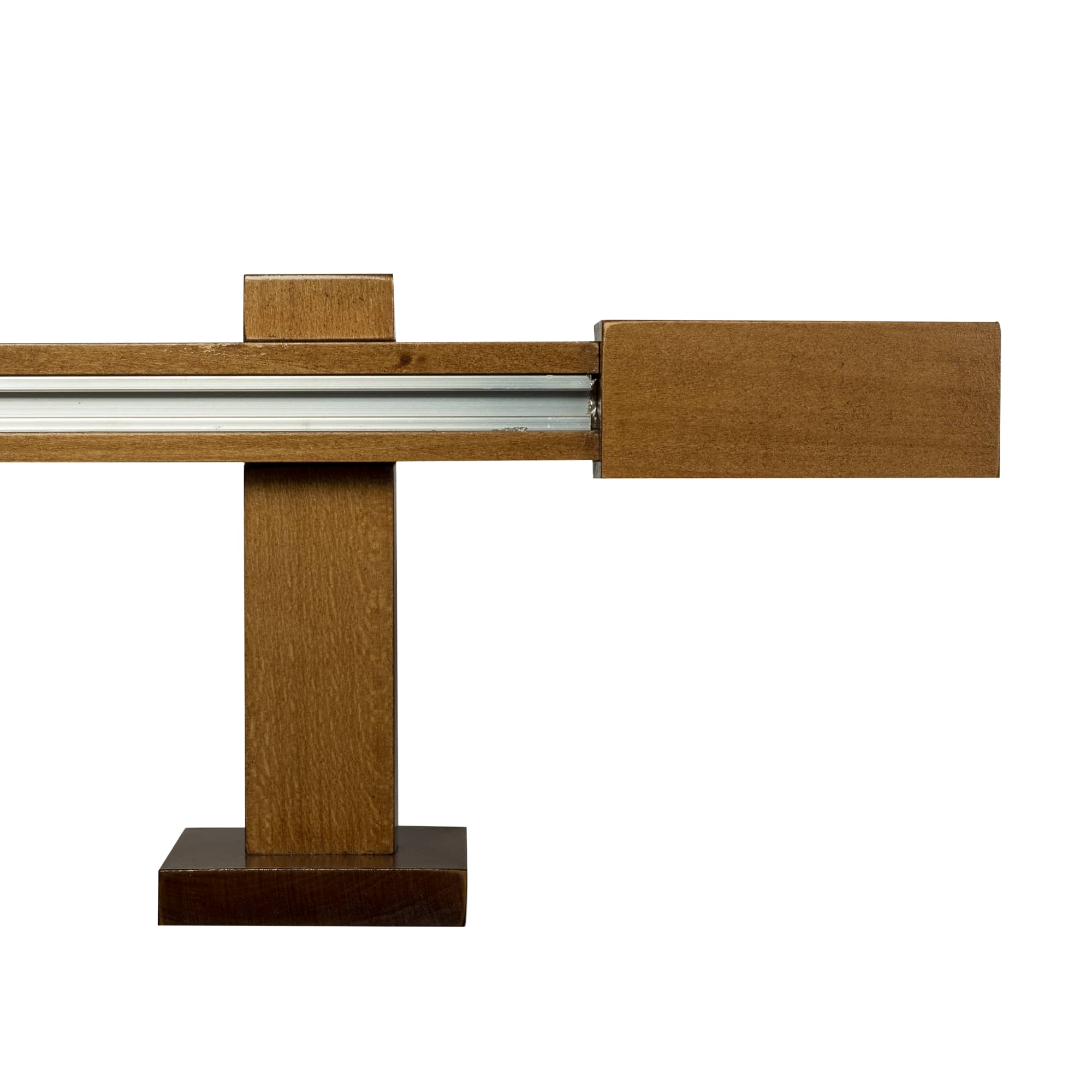 Praga Wooden Curtain Rod with Aluminum Track