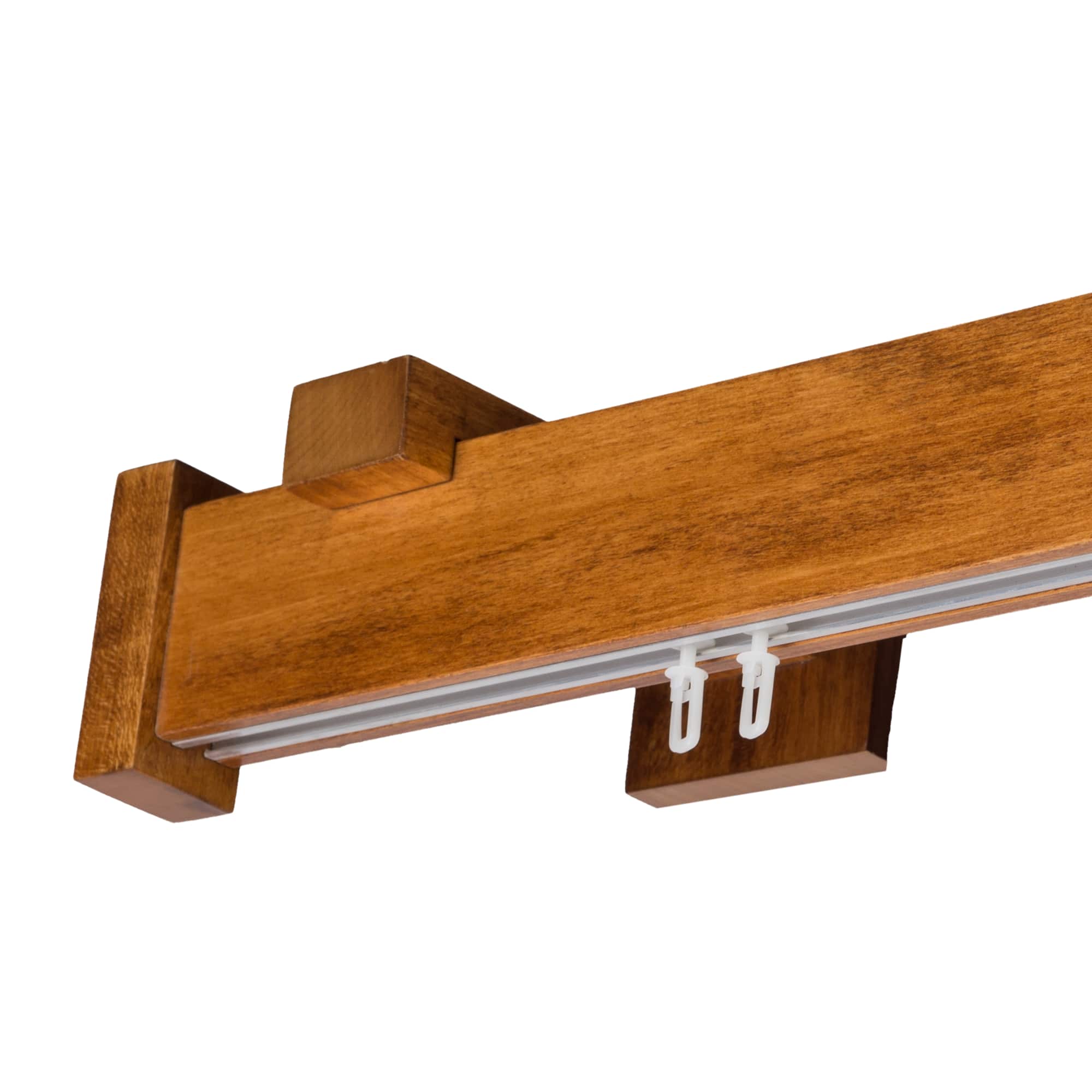 Dalia Wooden Curtain Rod with Aluminum Track