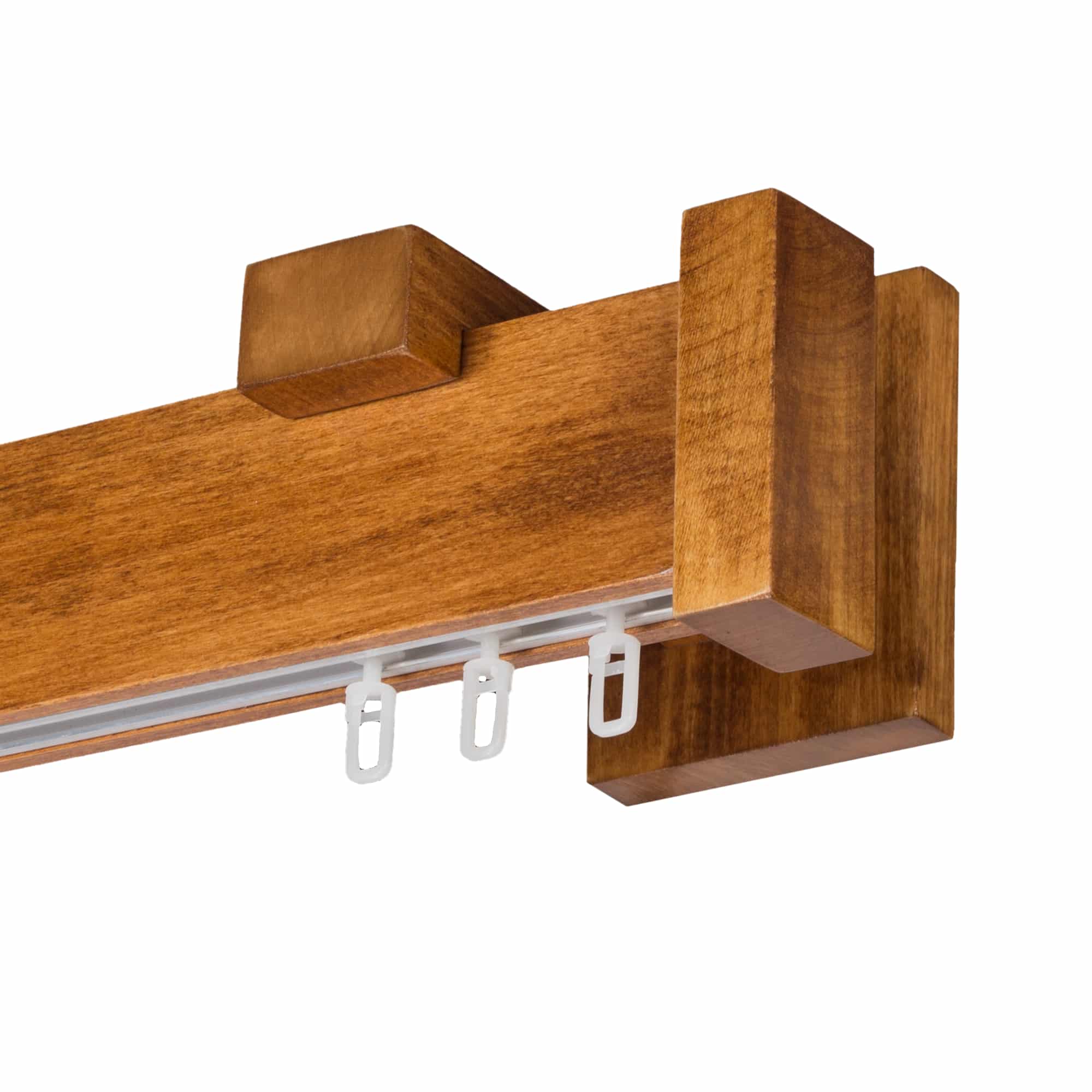 Dalia Wooden Curtain Rod with Aluminum Track