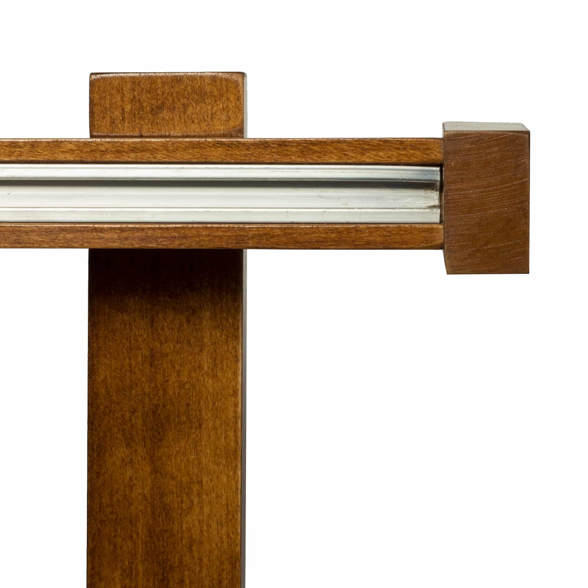 Dalia Wooden Curtain Rod with Aluminum Track