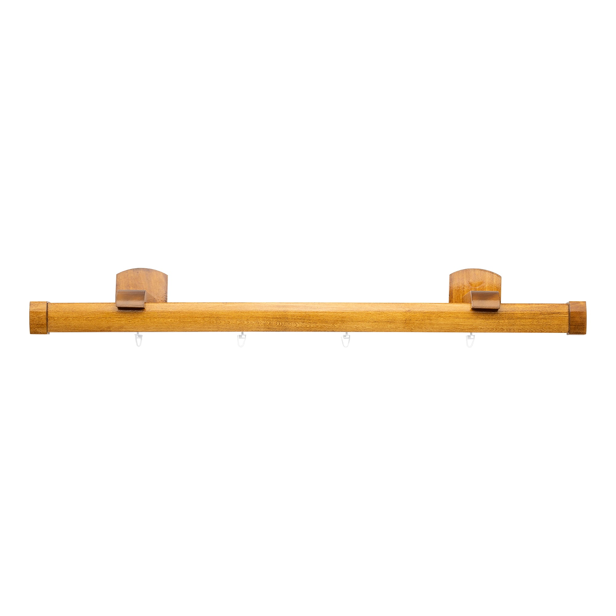 Domino Single Wooden Curtain Rod