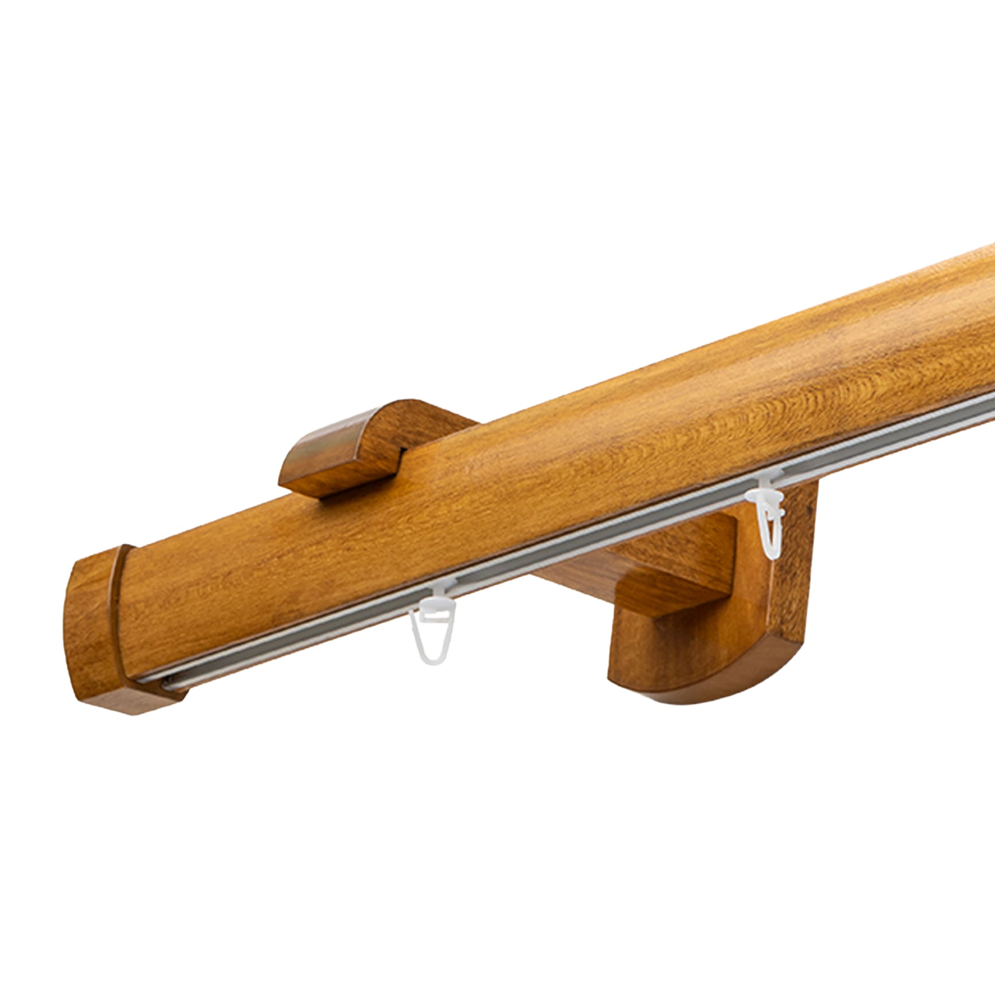 Domino Single Wooden Curtain Rod