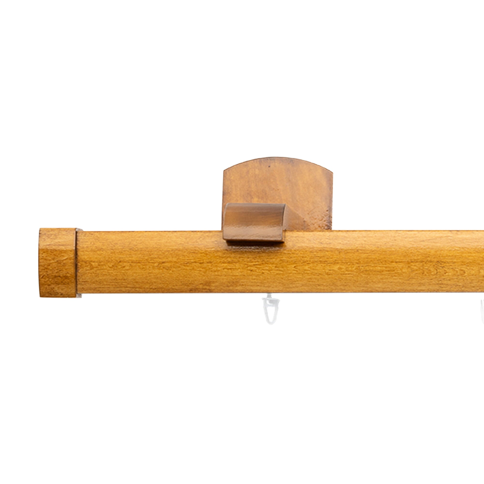 Domino Single Wooden Curtain Rod