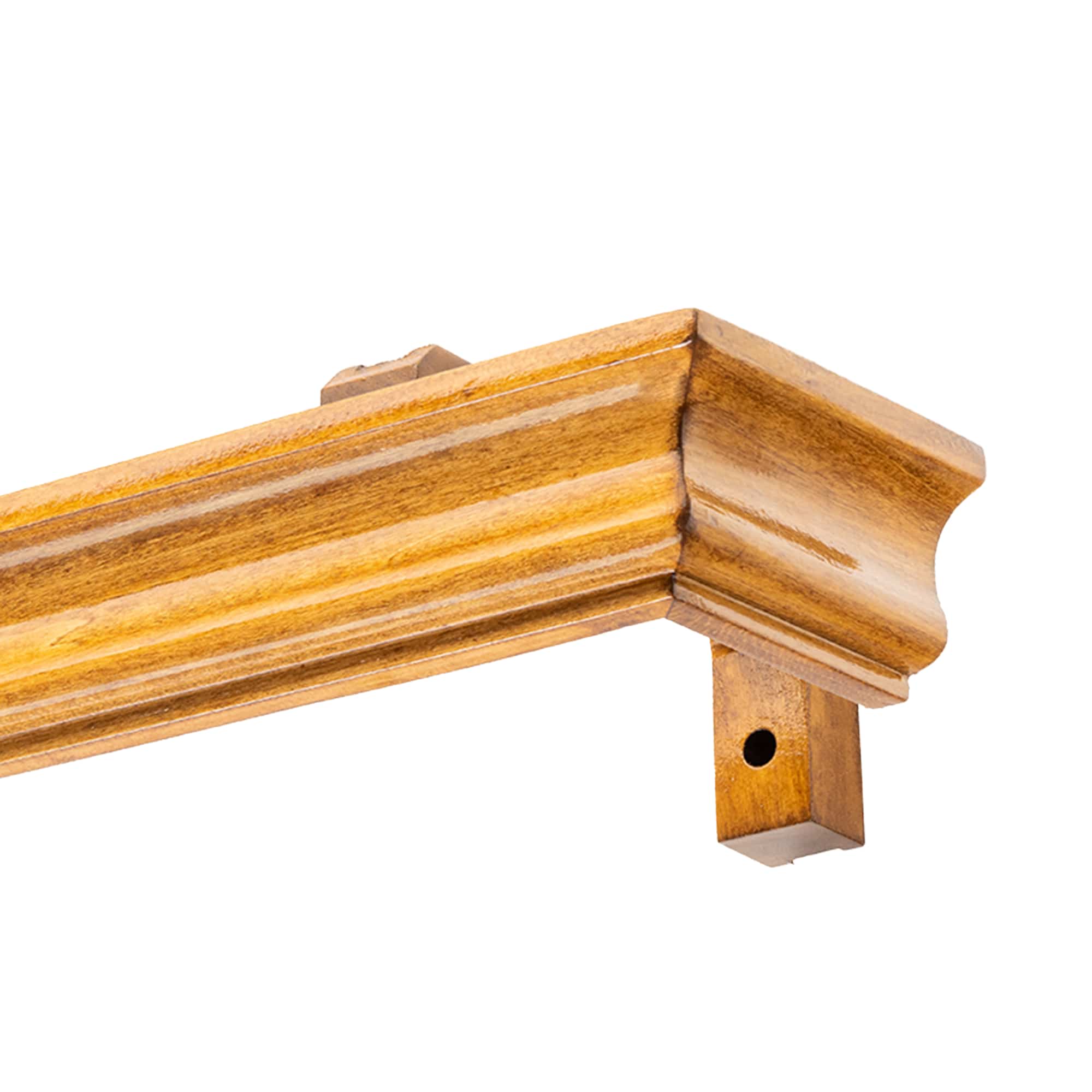 Athena Wooden Curtain Track System with Decorative Valance