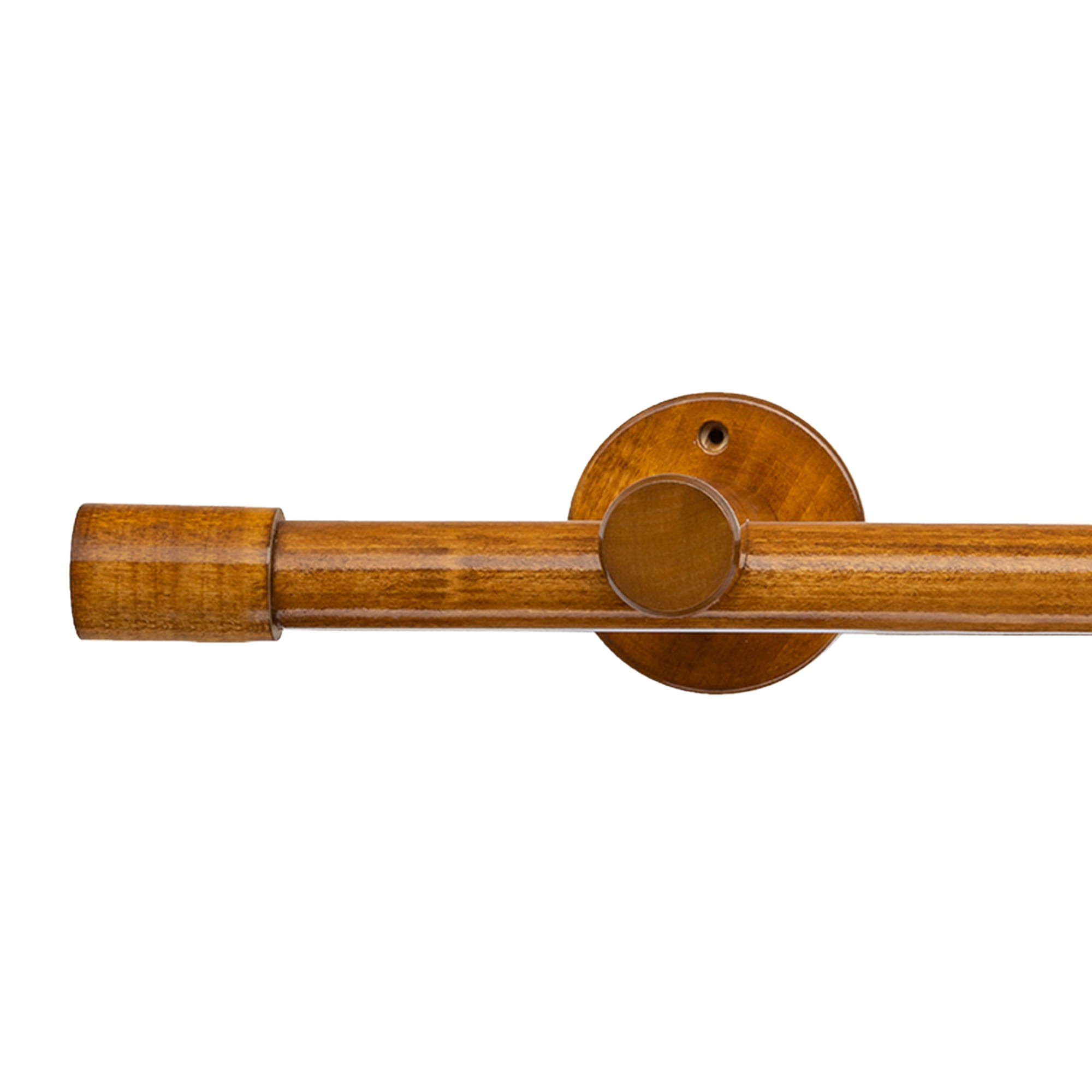 Luna Single 35 mm Wooden Curtain Rod & Track System
