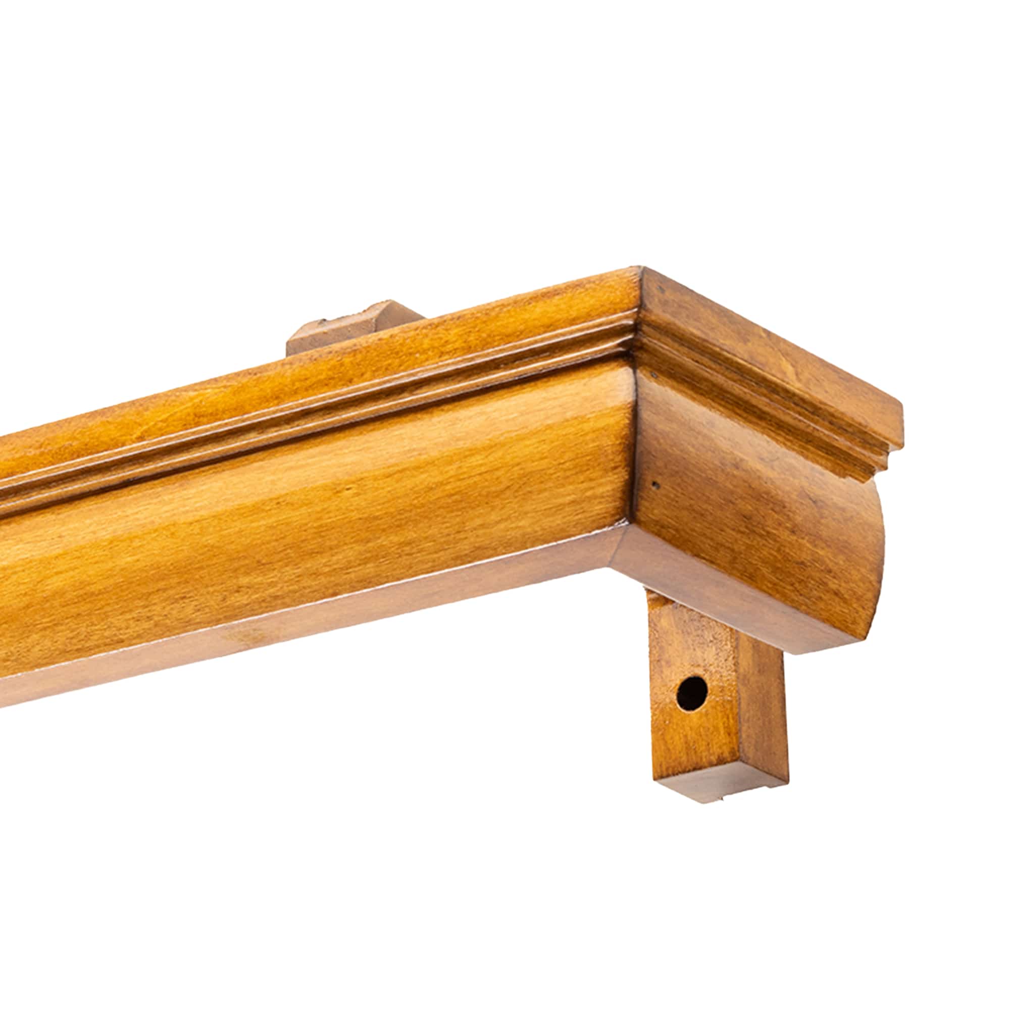 Firenze Wooden Curtain Track System with Decorative Valance