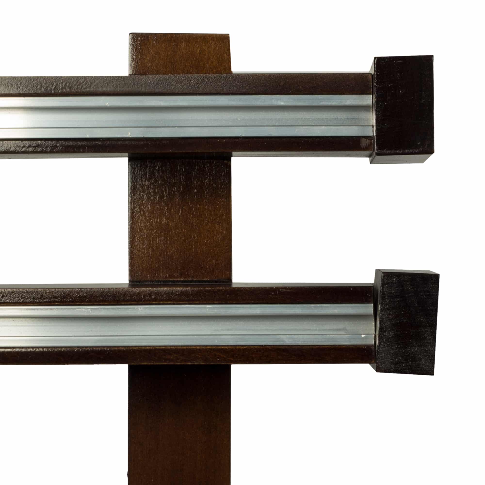 Dalia Double Wooden Curtain Rod with Aluminum Track