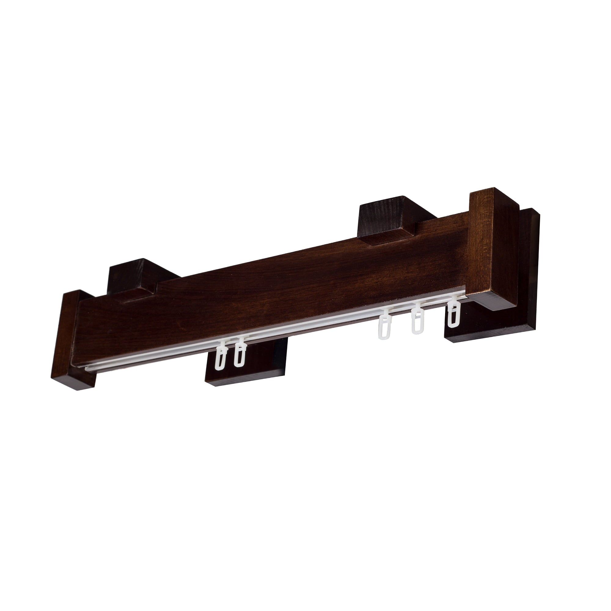 Dalia Wooden Curtain Rod with Aluminum Track