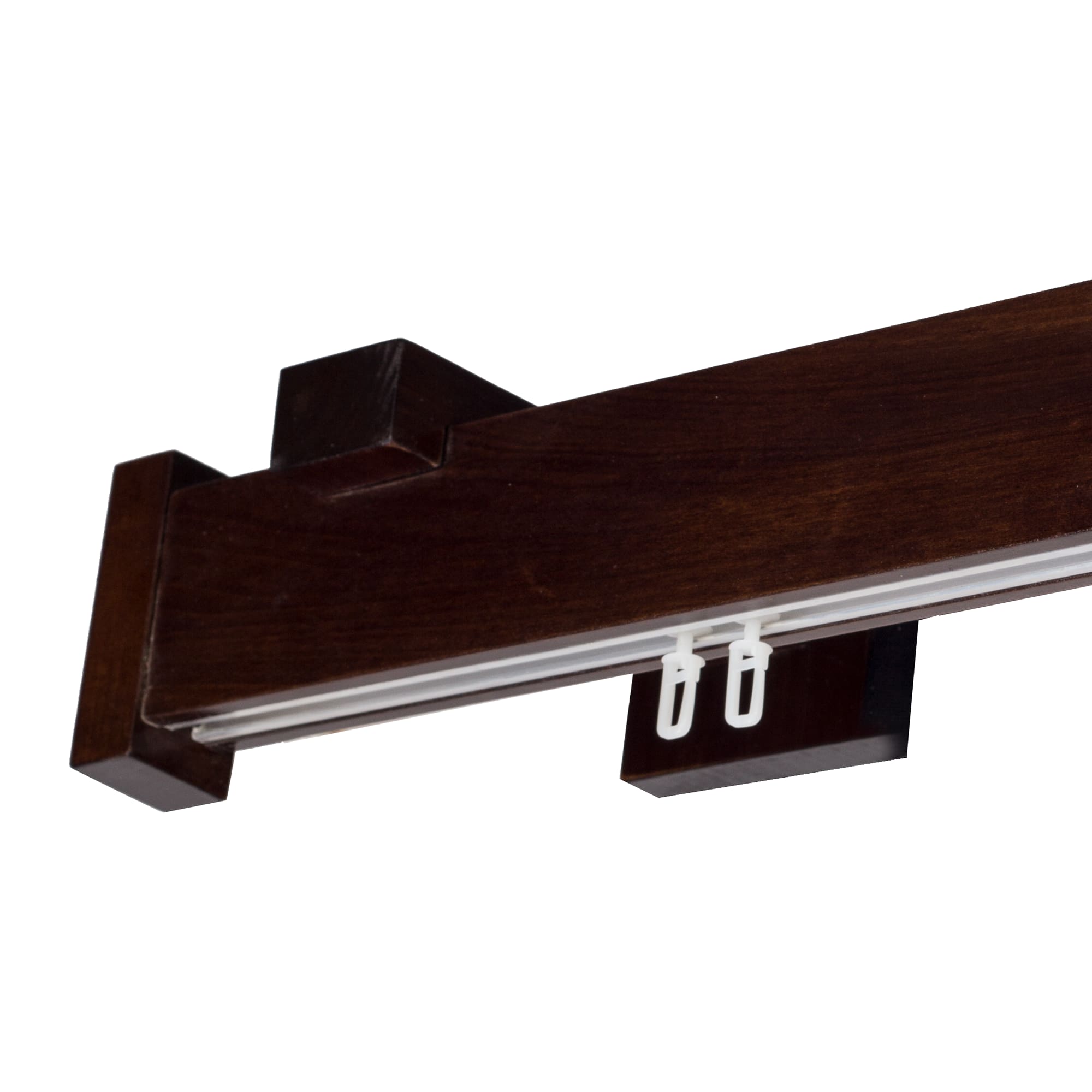 Dalia Wooden Curtain Rod with Aluminum Track