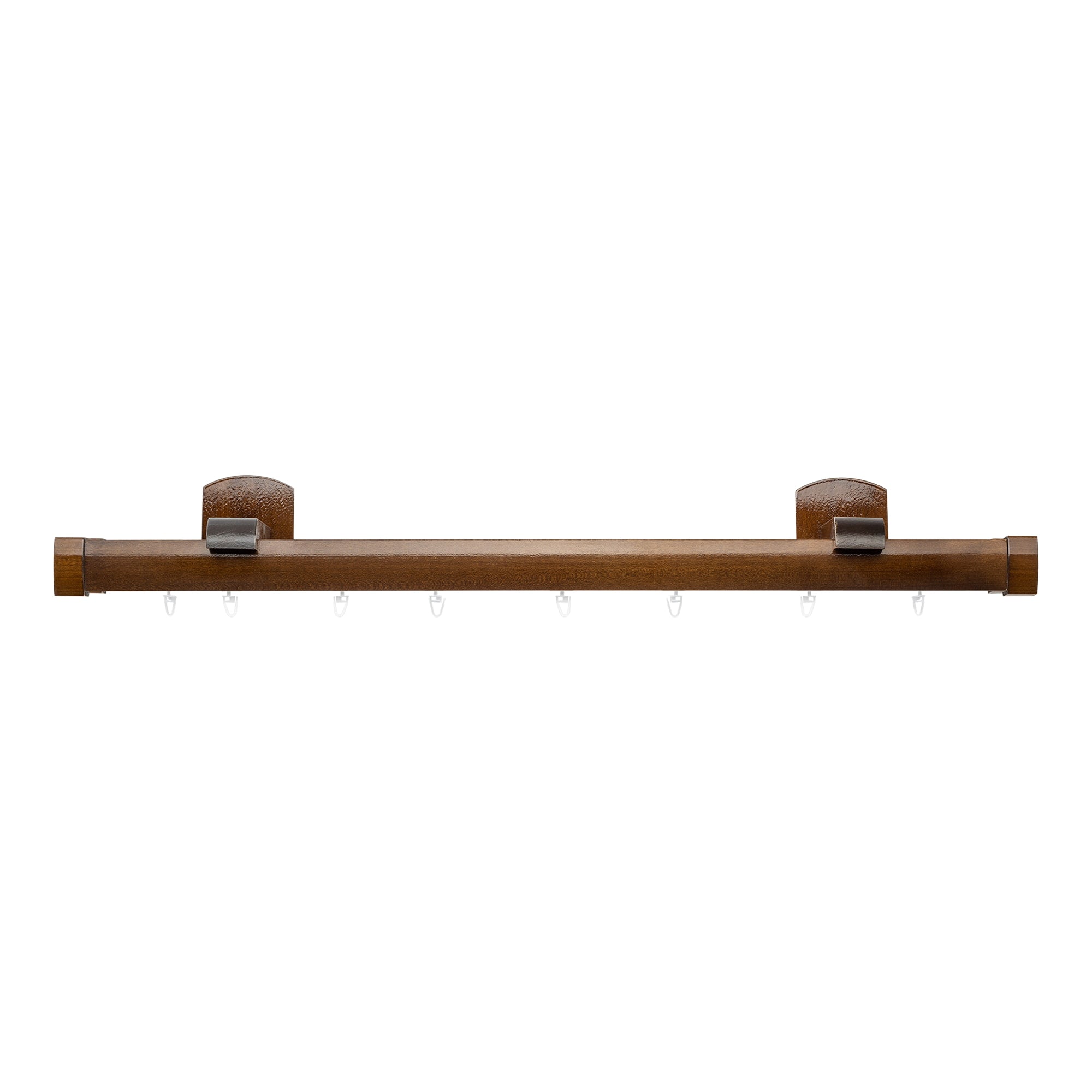 Domino Double Wooden Curtain Rod & Track System for Curtains and Drapes