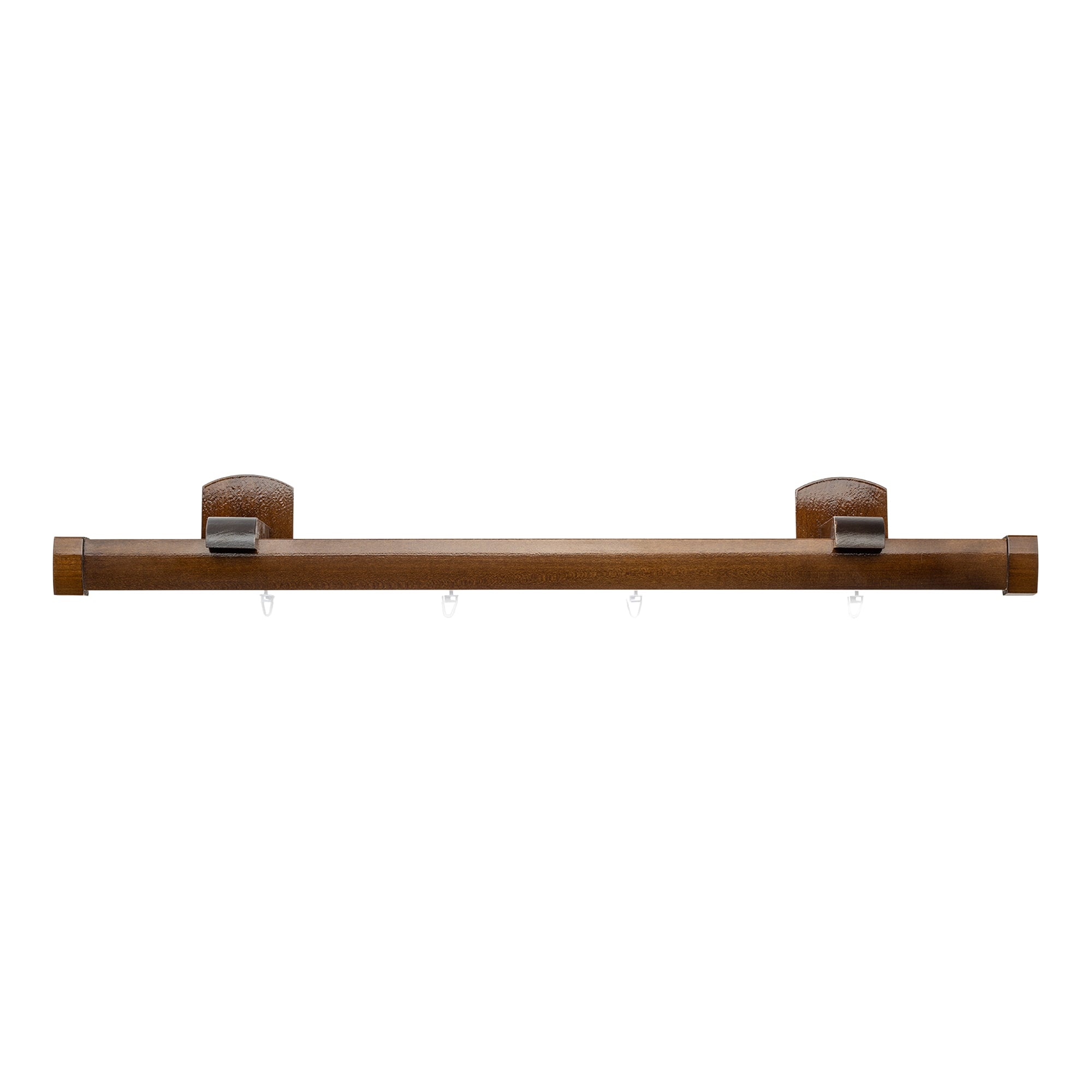 Domino Single Wooden Curtain Rod