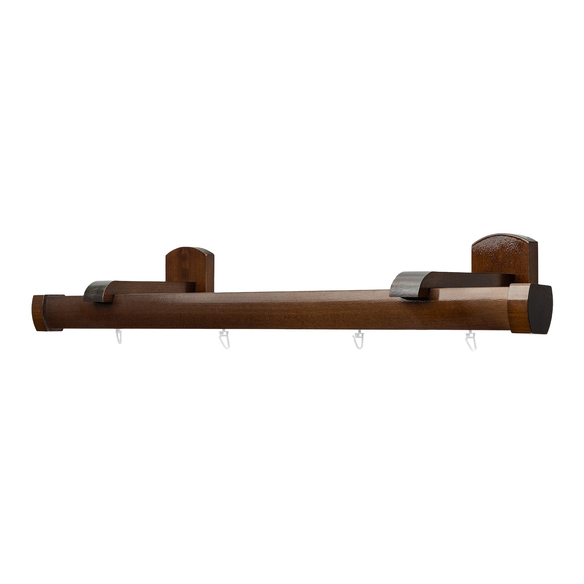 Domino Single Wooden Curtain Rod