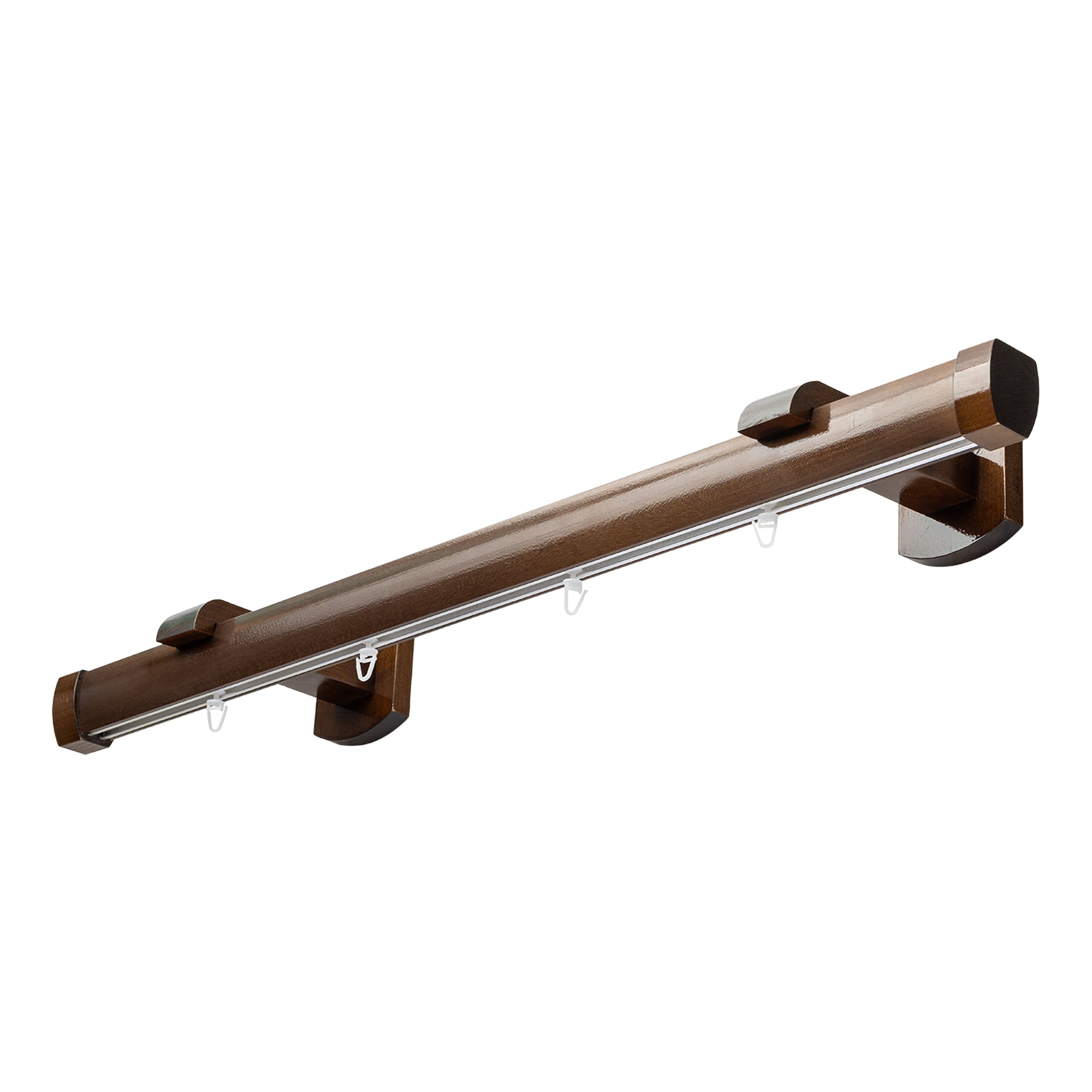 Domino Single Wooden Curtain Rod