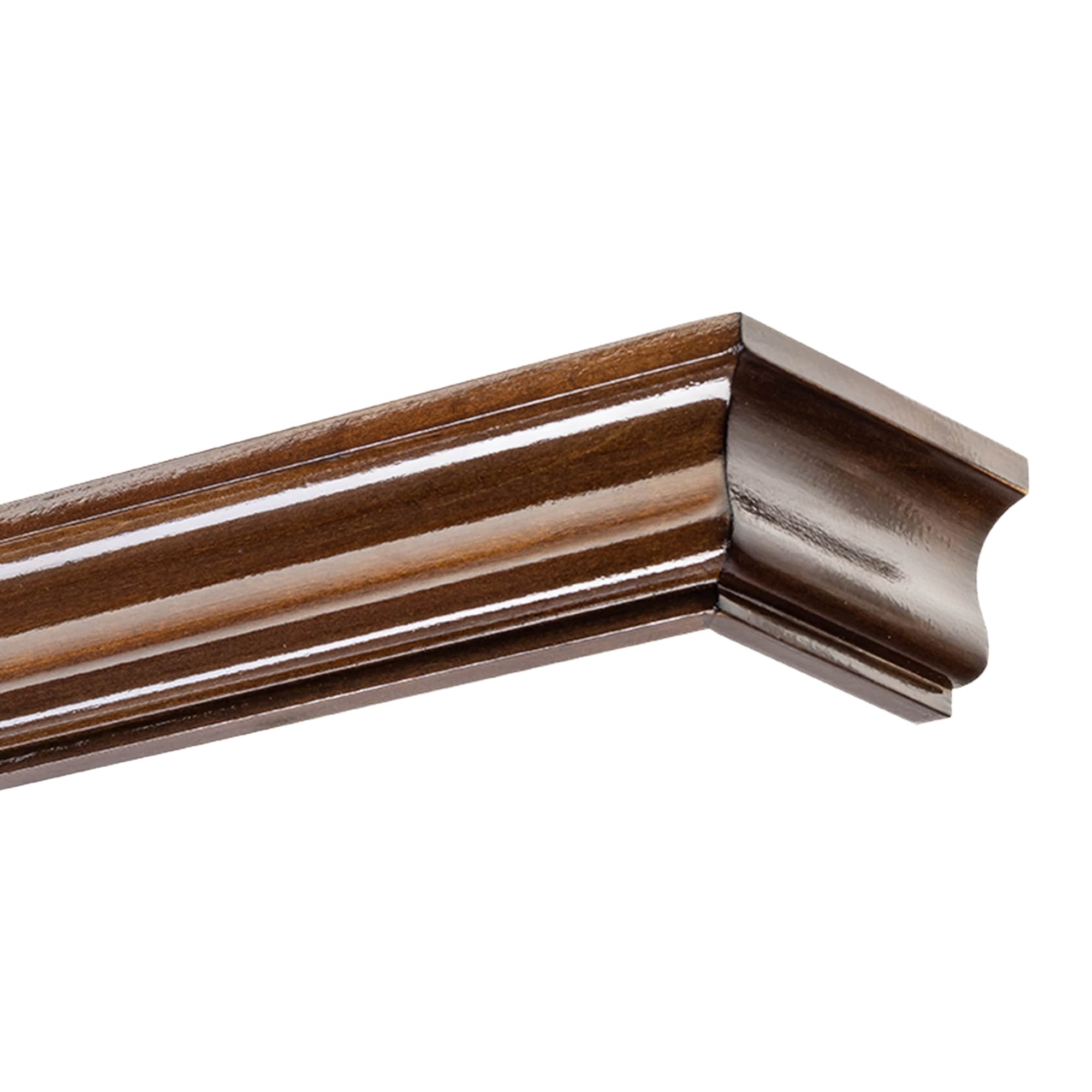 Athena Wooden Curtain Track System with Decorative Valance