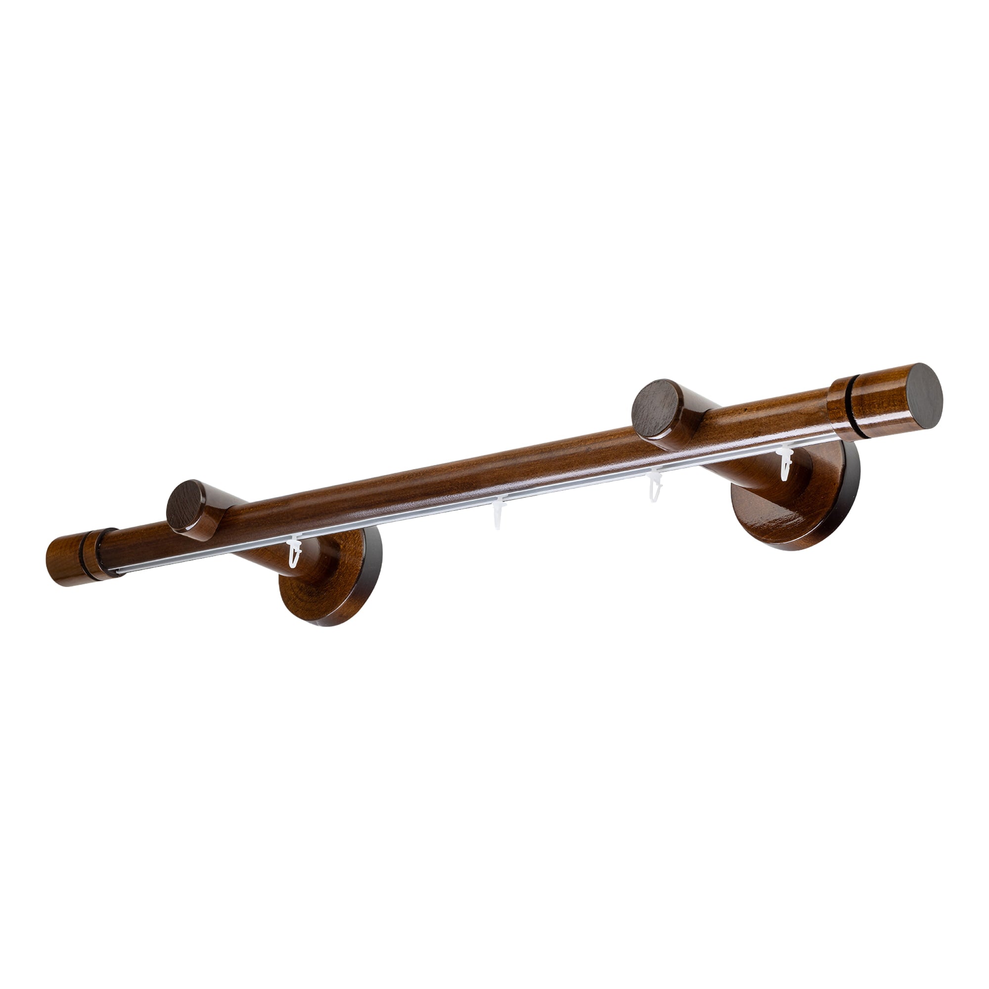 Cilindru Single 35 mm Wooden Curtain Rod & Aluminum Track System