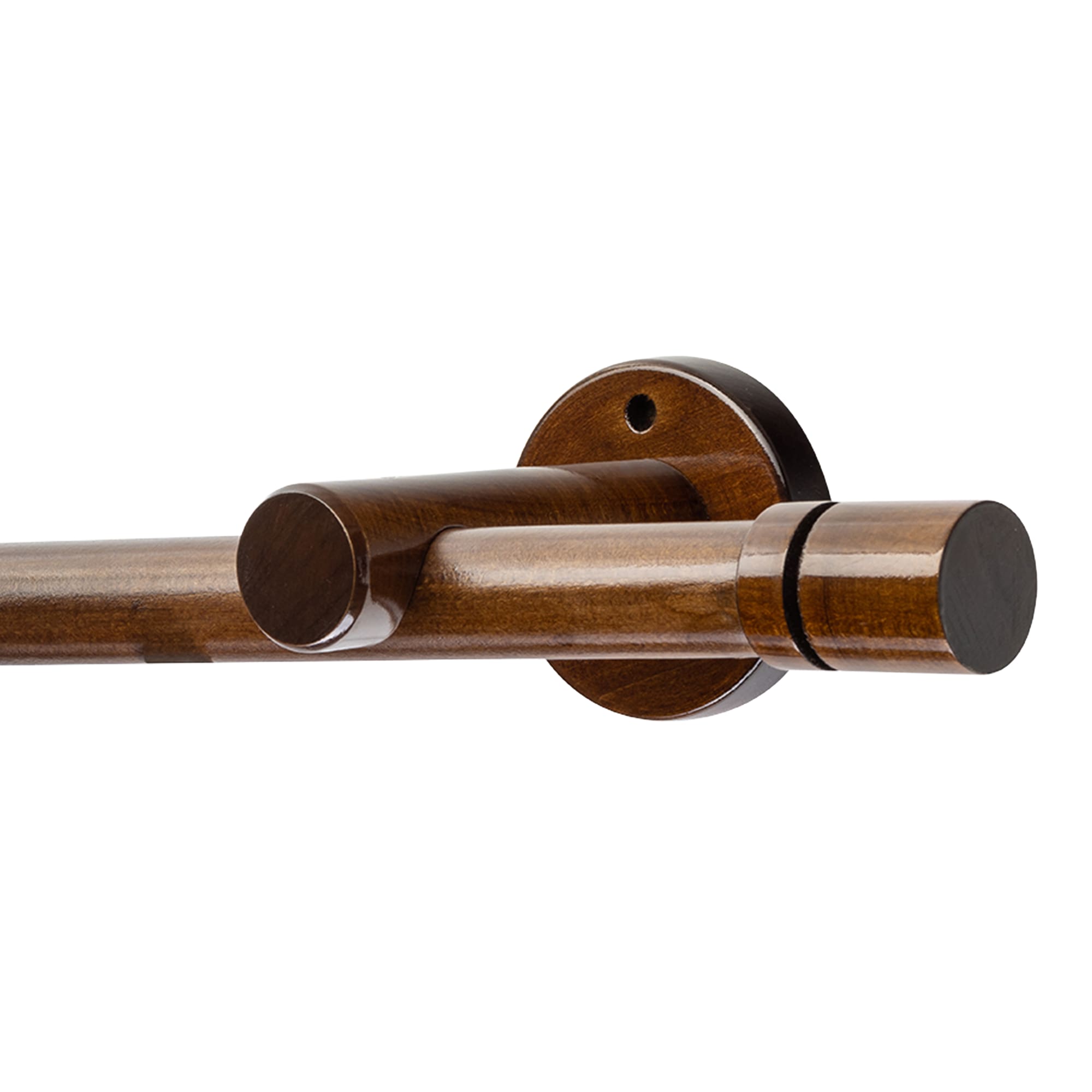 Cilindru Single 35 mm Wooden Curtain Rod & Aluminum Track System