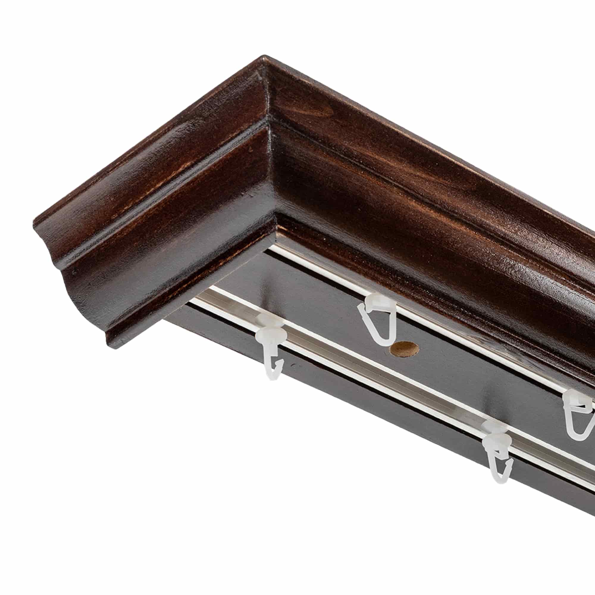 Filip Wooden Curtain Track System with Decorative Valance