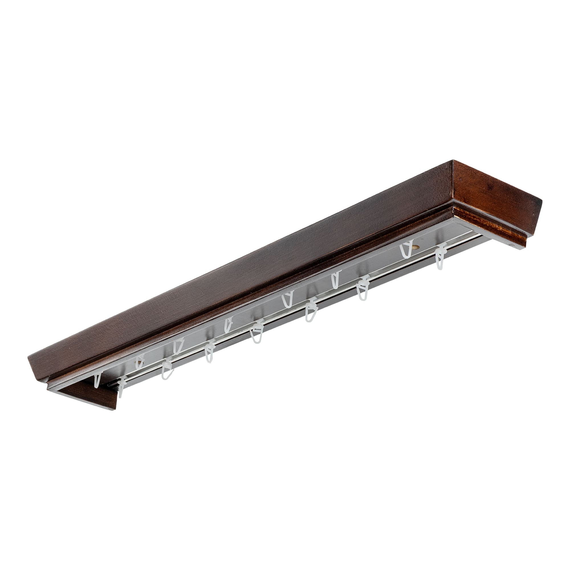 Conic Wooden Curtain Track System with Decorative Valance