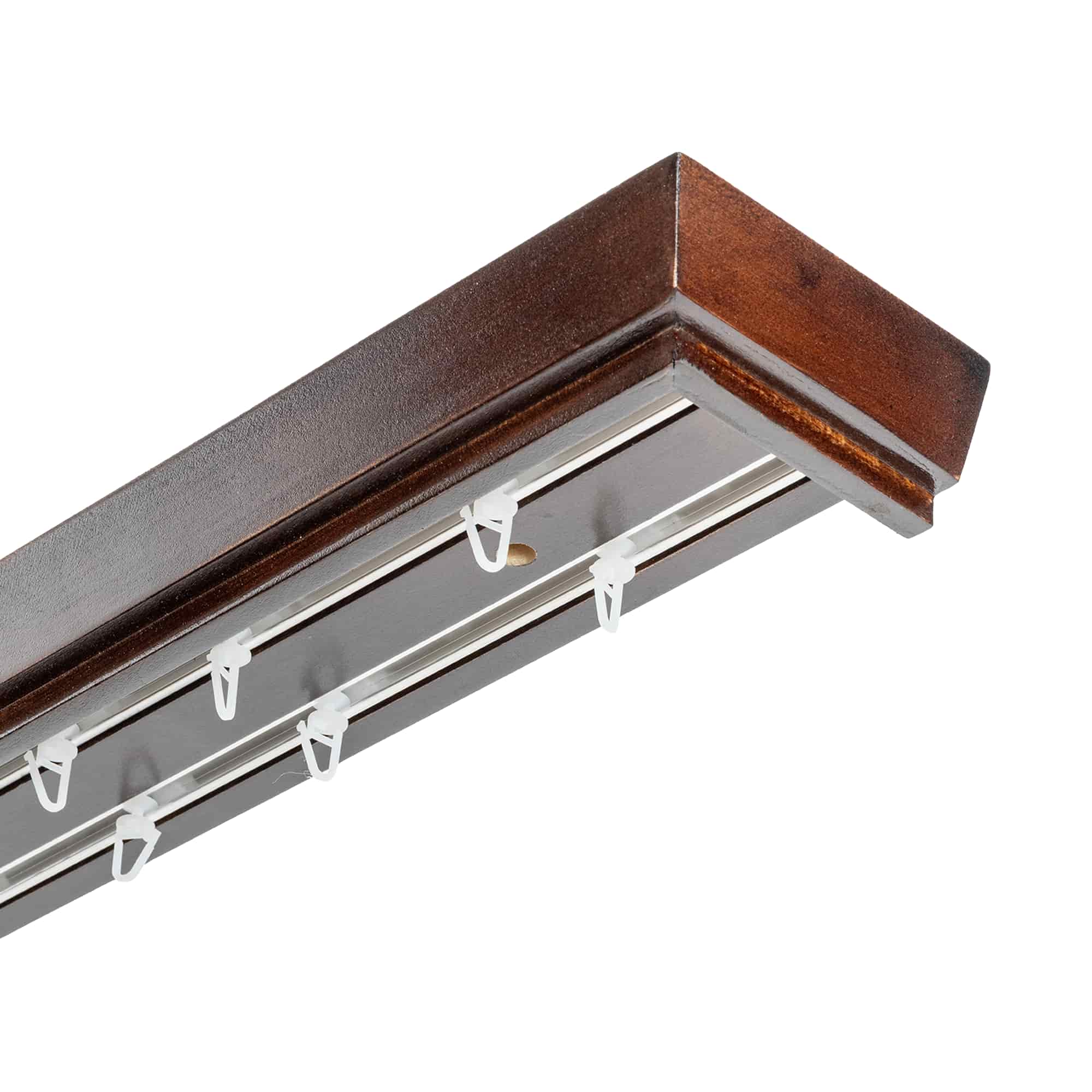 Conic Wooden Curtain Track System with Decorative Valance