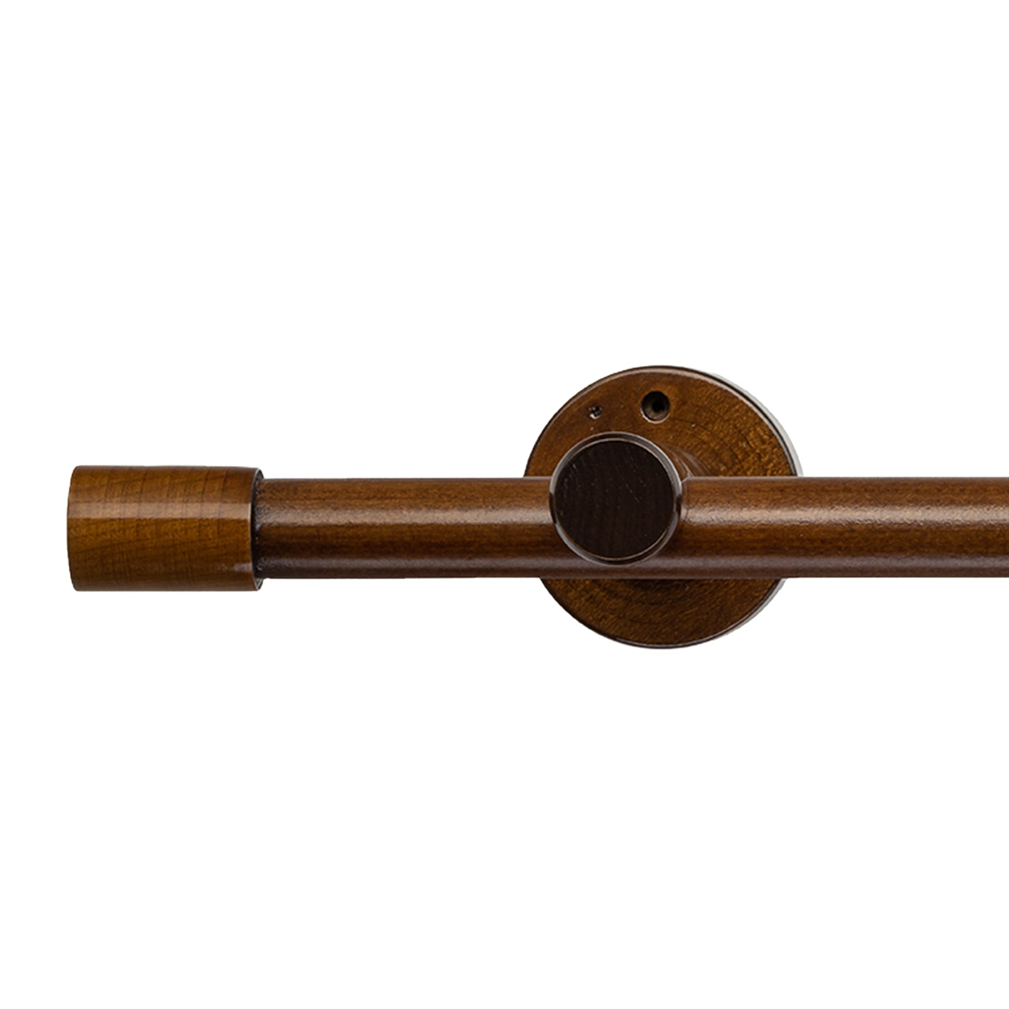 Luna Single 35 mm Wooden Curtain Rod & Track System