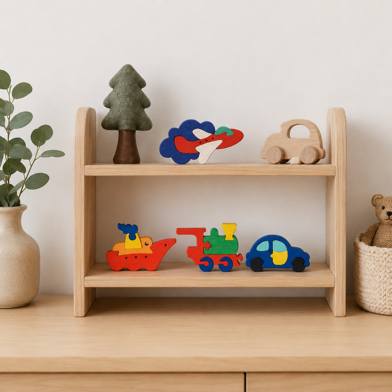 Vehicles Wooden Puzzle Set