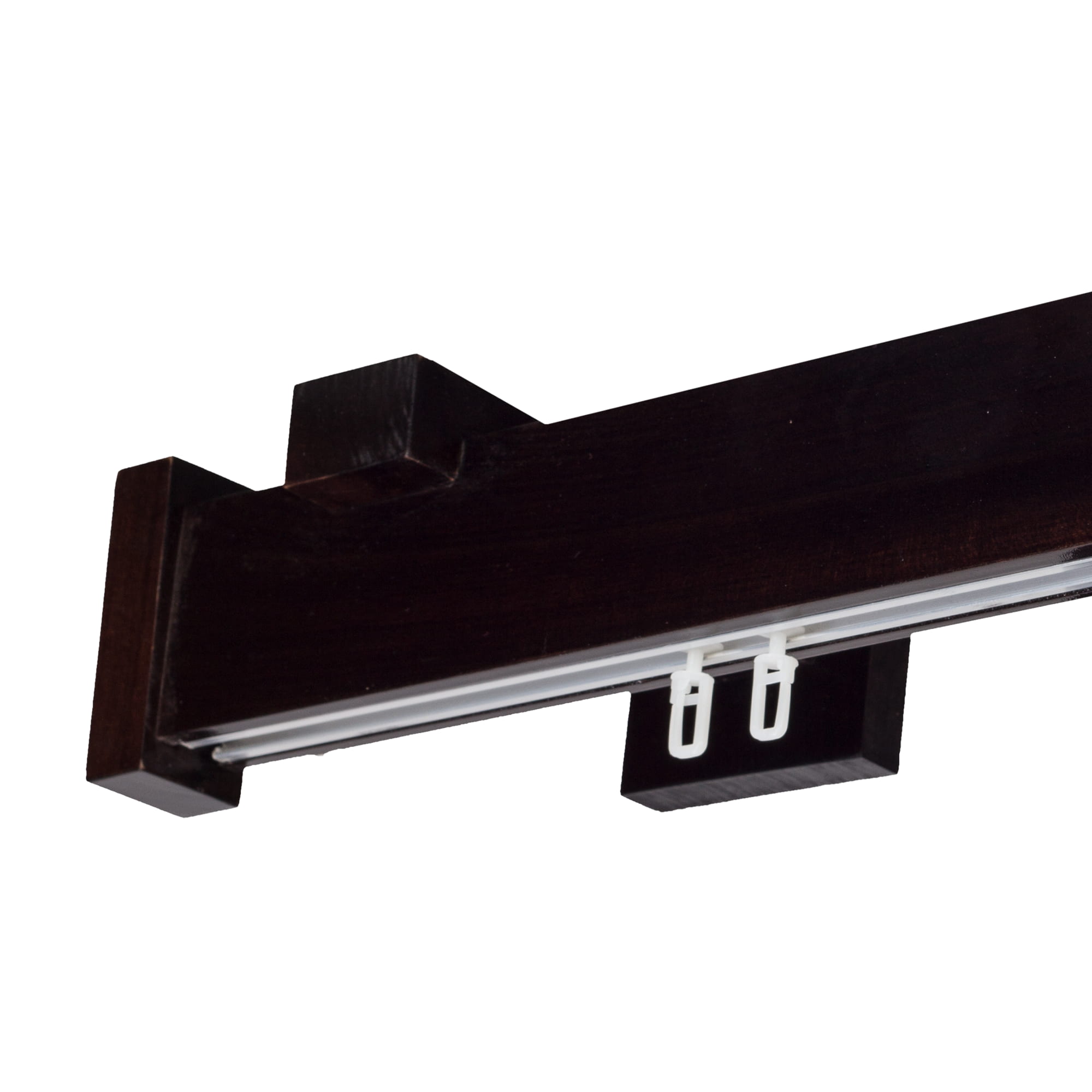 Dalia Wooden Curtain Rod with Aluminum Track